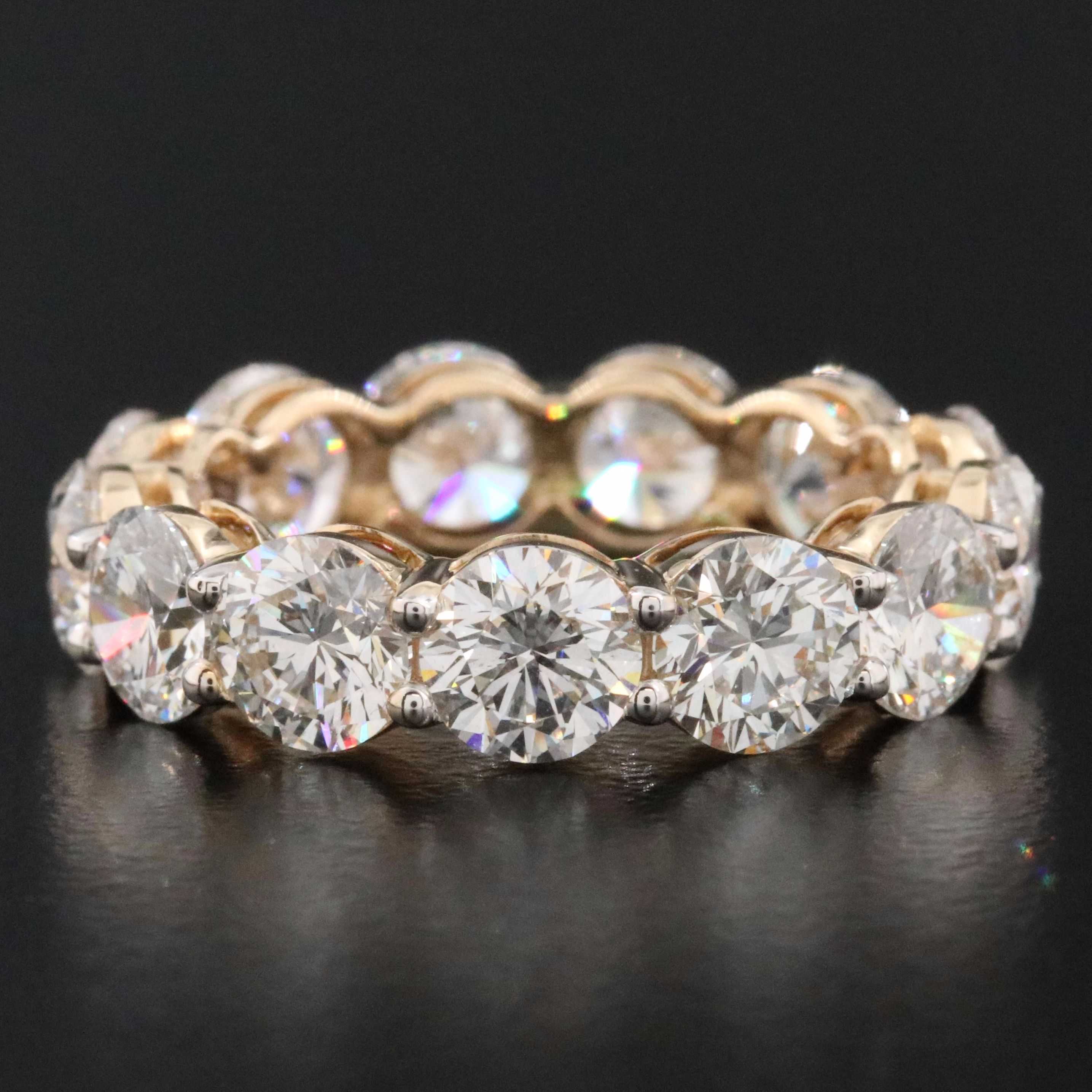 14K 6.95 CTW Lab Grown Diamond Eternity Band