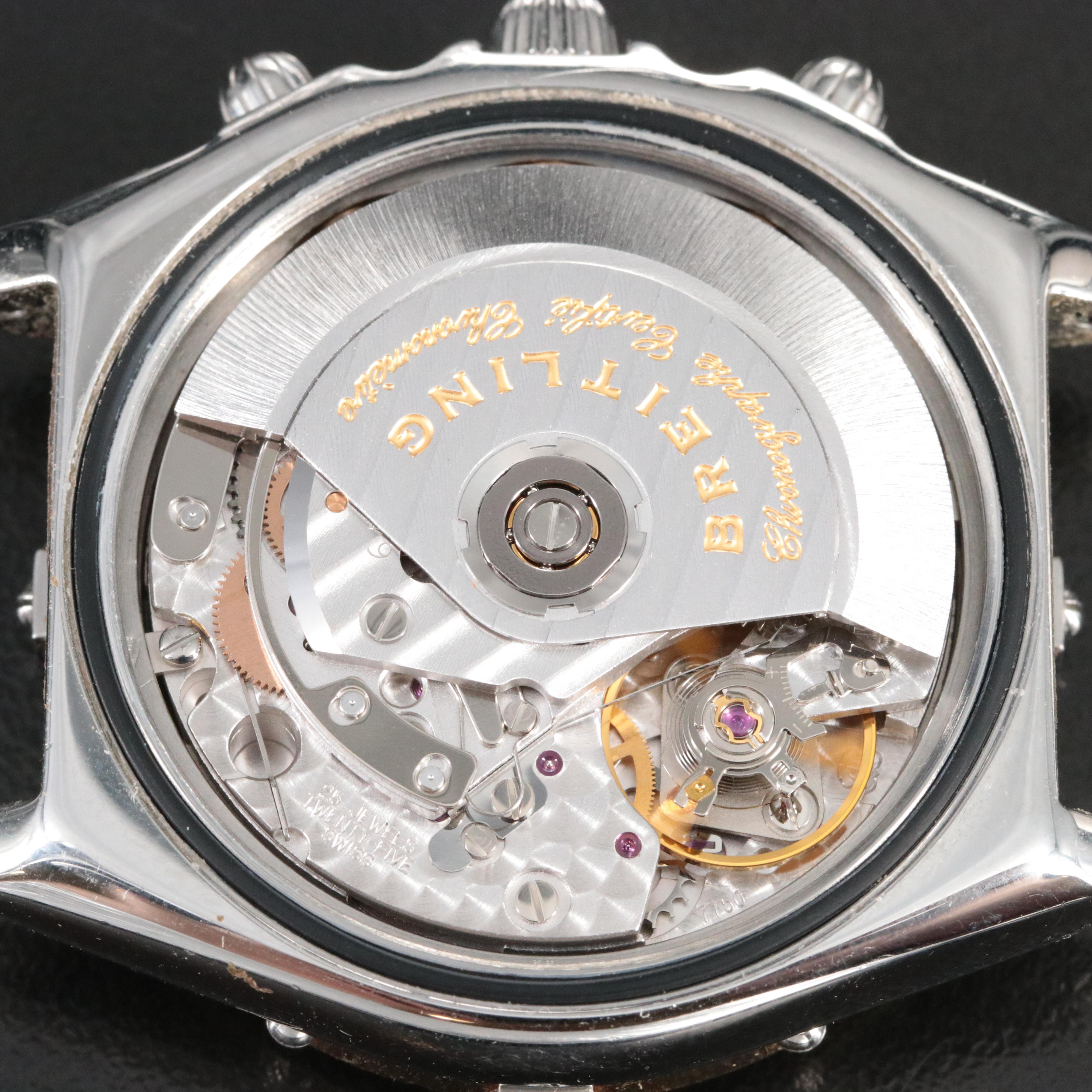 Breitling Chronomat D13352 Mother-of-Pearl 18K Gold & Steel Automatic Watch