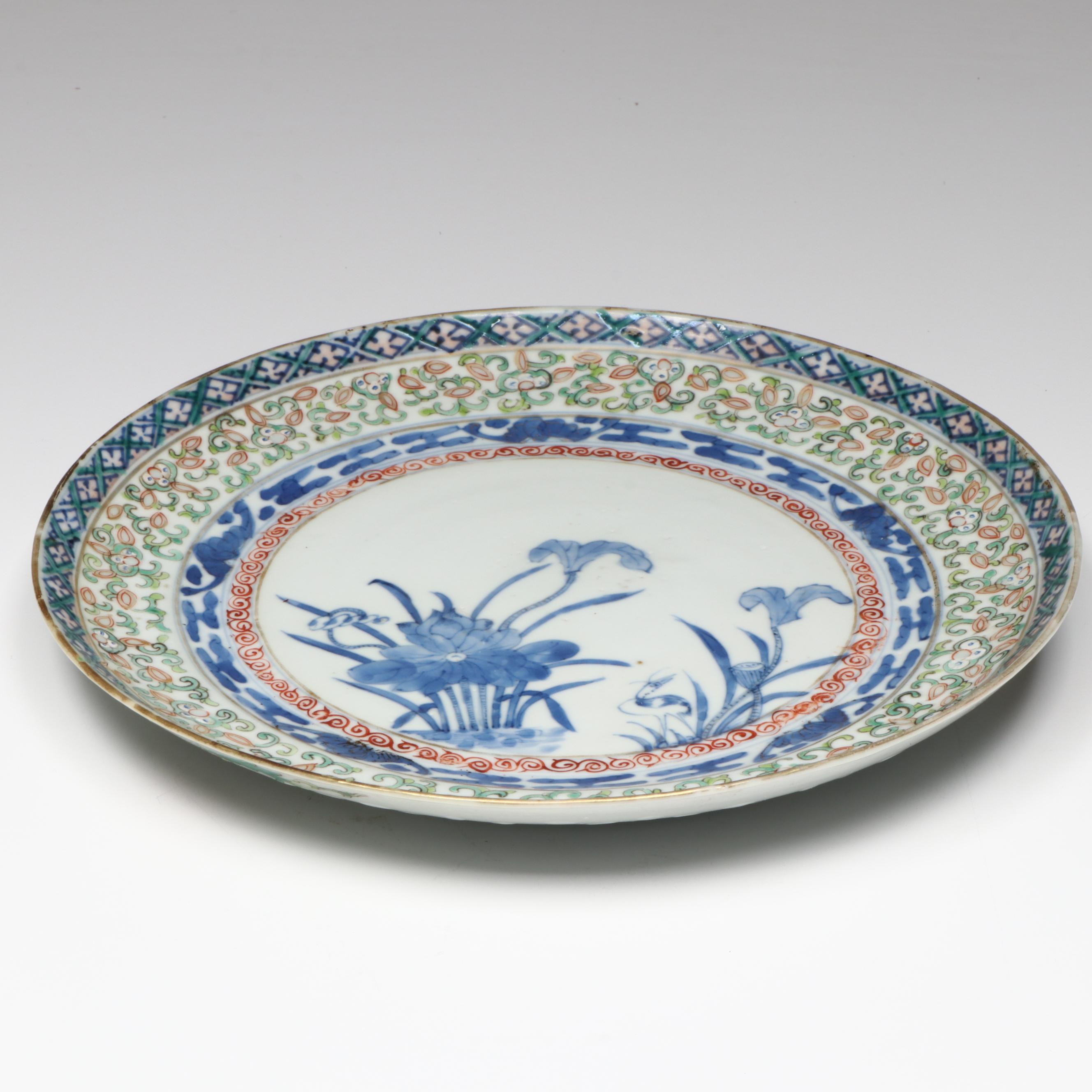 Chinese Doucai Porcelain Plates, Guangxu Period