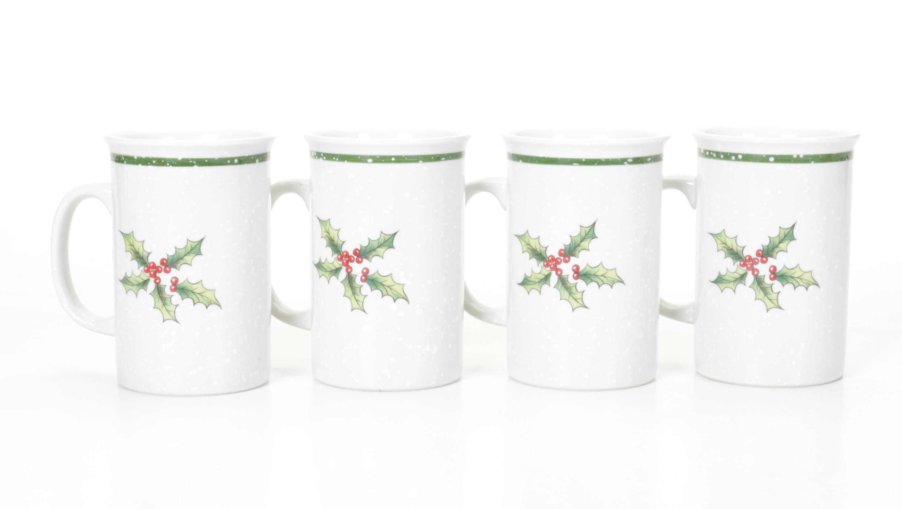 Jingle Bell Christmas Tree with Mikasa Mugs, Tin Boxes, Santa Figurine and More