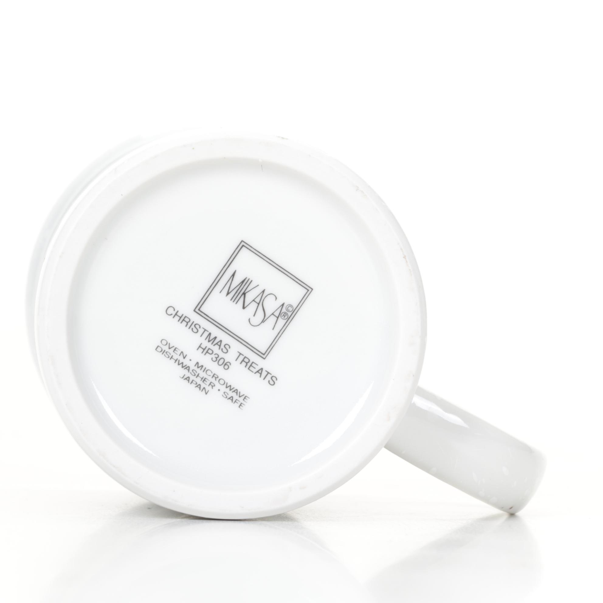 Jingle Bell Christmas Tree with Mikasa Mugs, Tin Boxes, Santa Figurine and More