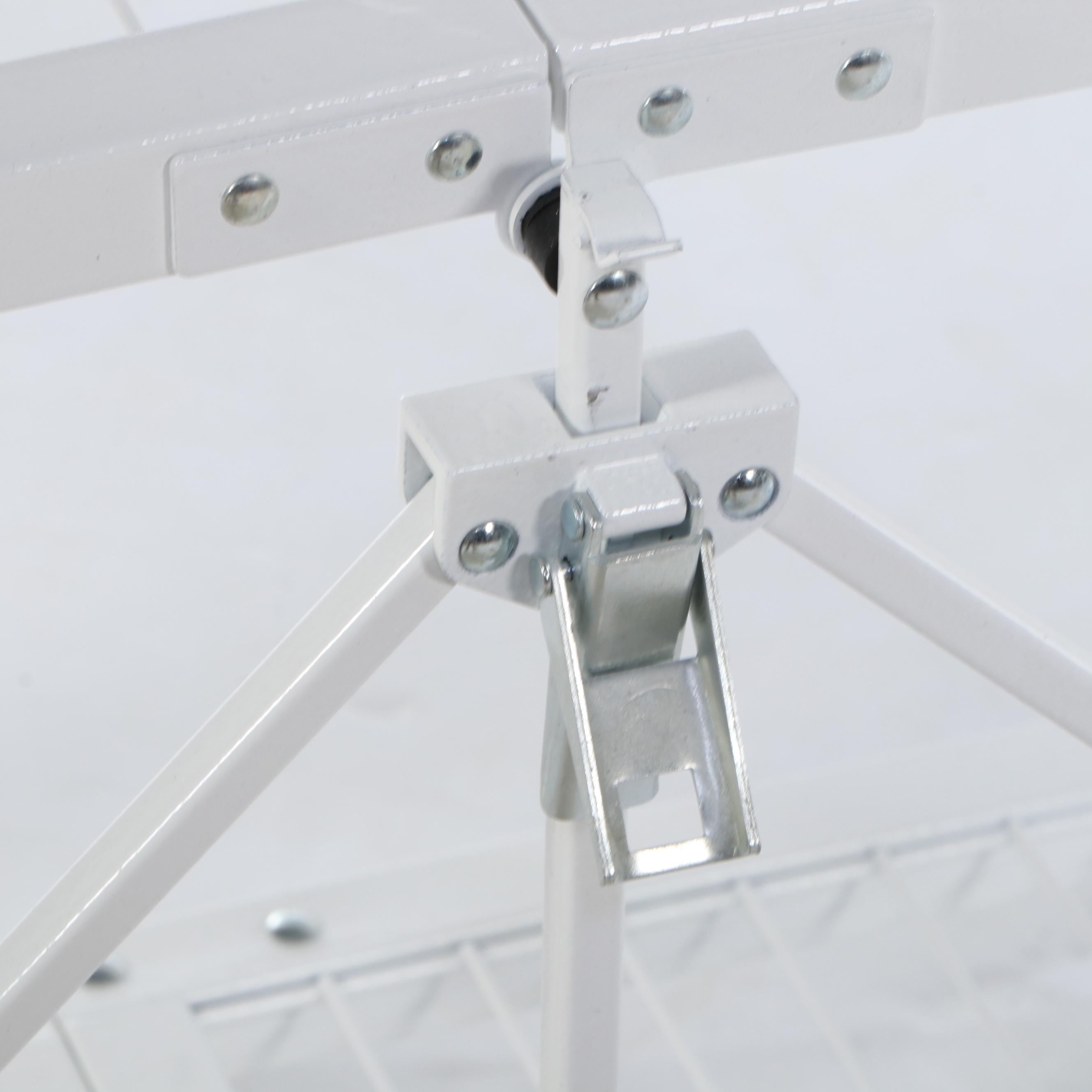 Pair of Origami White Painted Metal Storage Carts