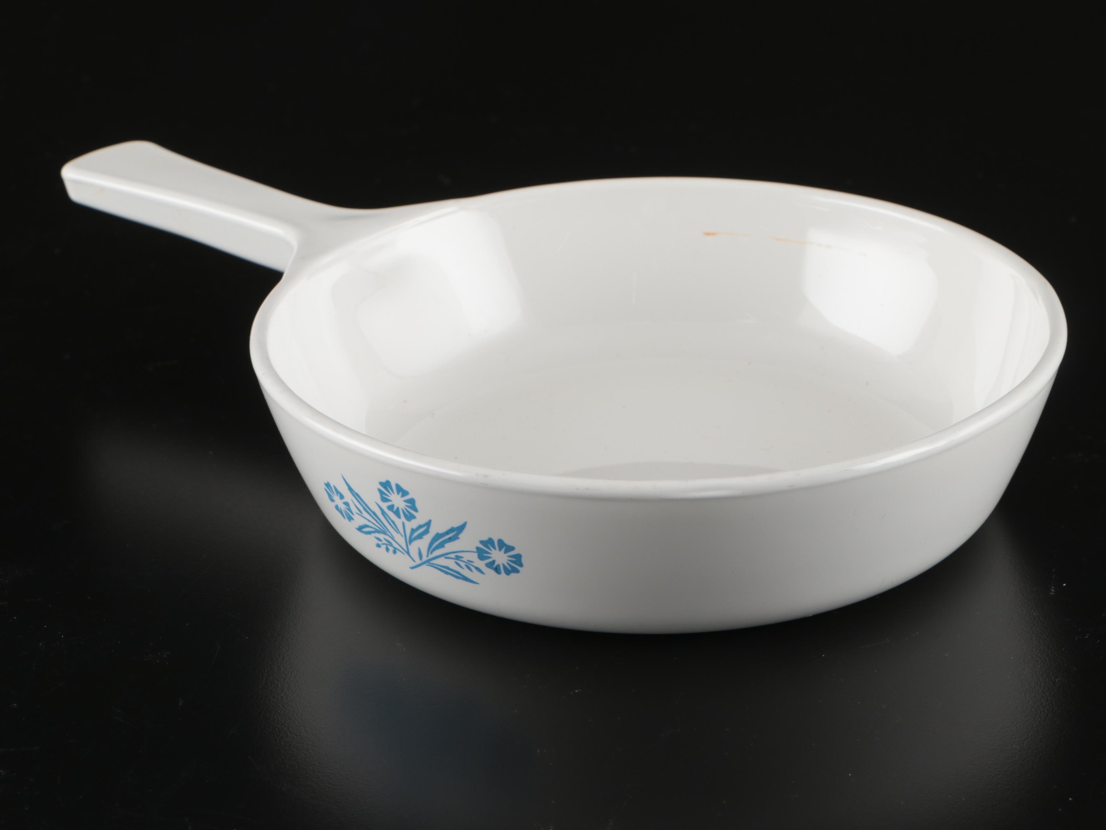 Corning Ware "Cornflower Blue" Square Bakers with Lids and Skillet