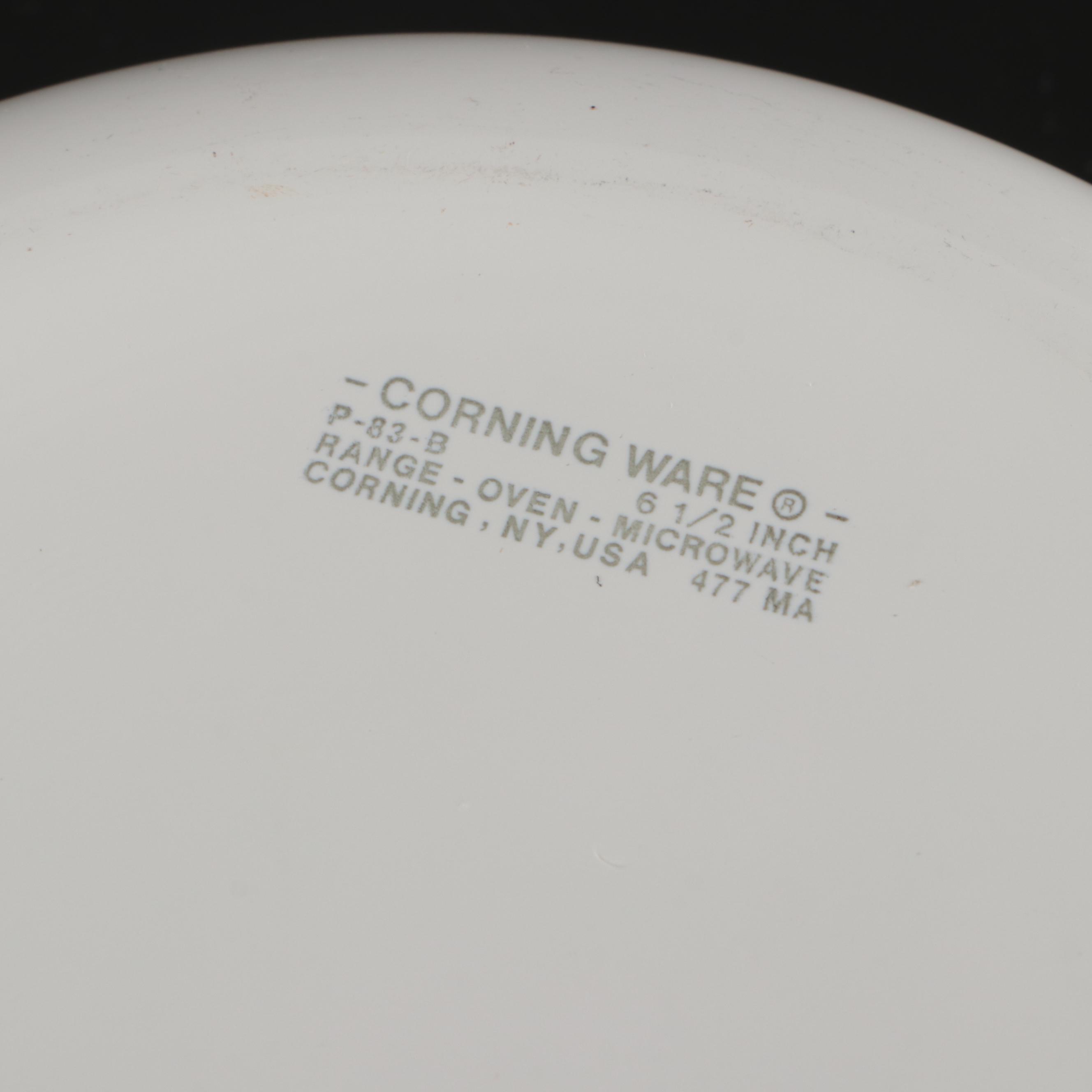 Corning Ware "Cornflower Blue" Square Bakers with Lids and Skillet