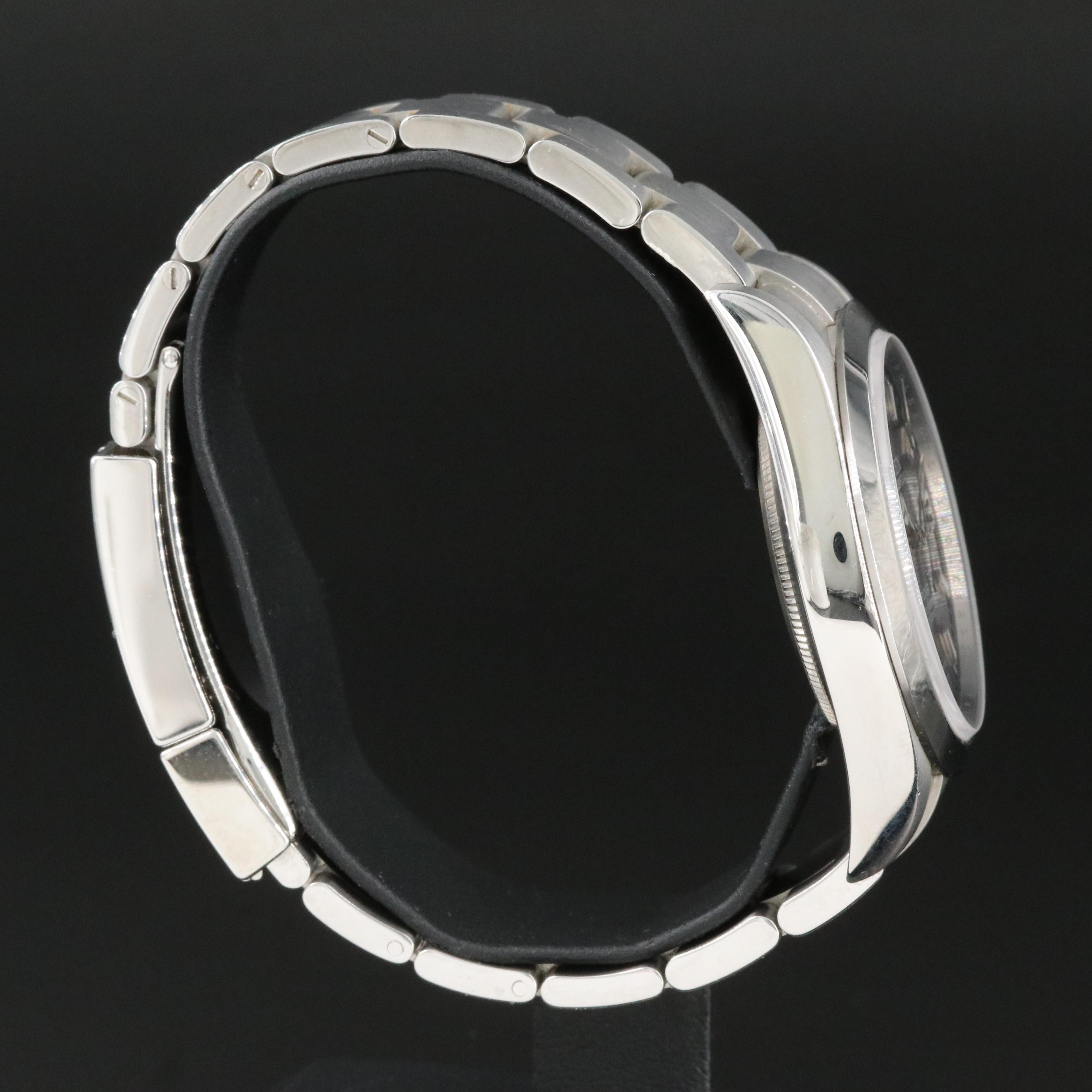 Rolex Oyster Perpetual Black Arabic Dial Explorer Watch