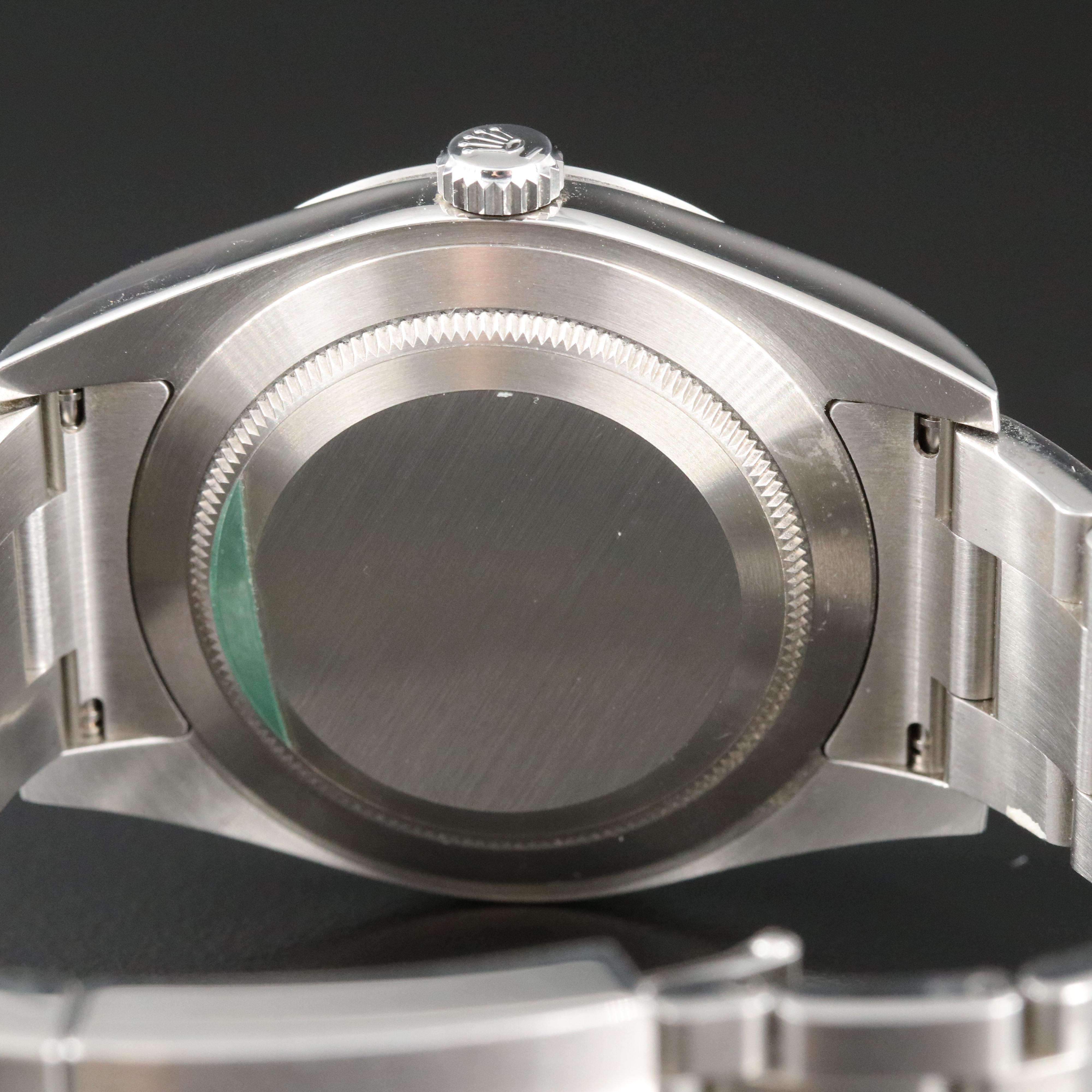 Rolex Oyster Perpetual Black Arabic Dial Explorer Watch