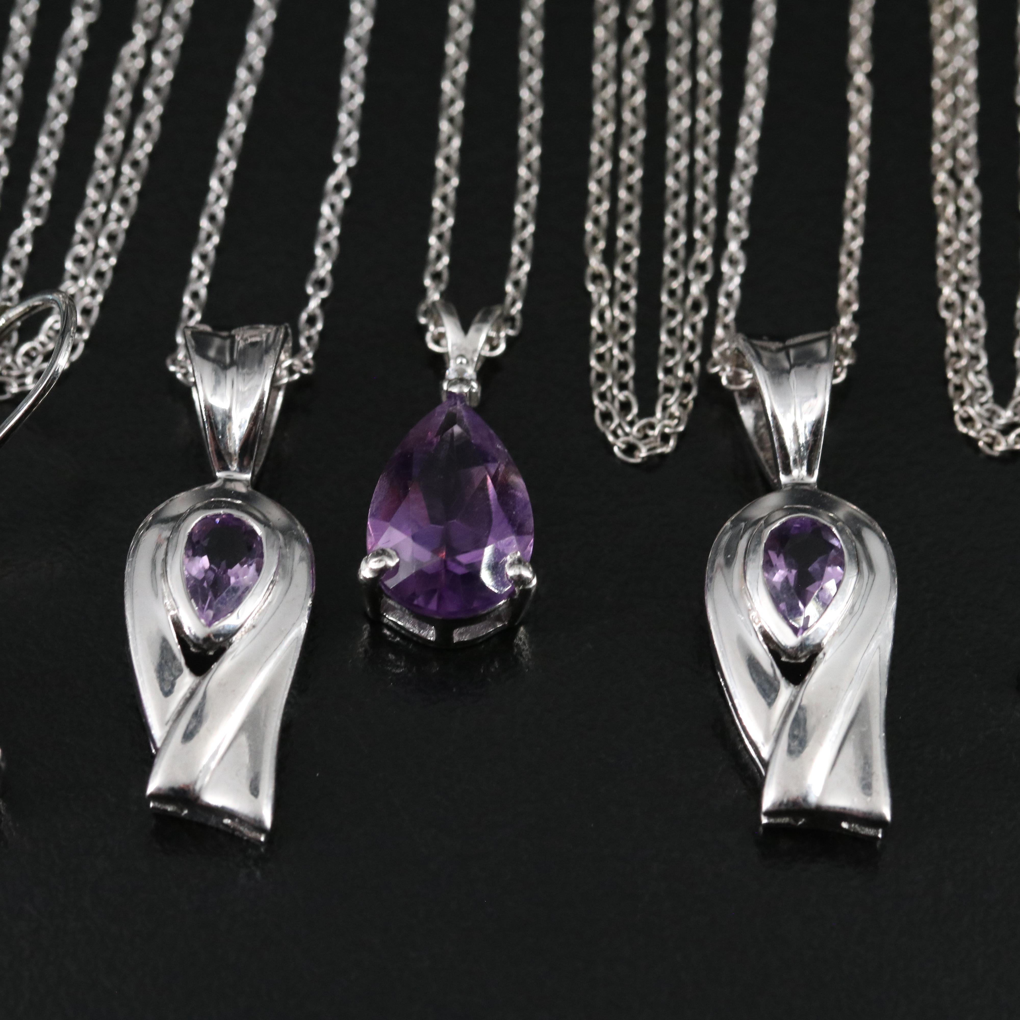 14 Assorted Sterling Silver Rings, Necklaces, and Earrings