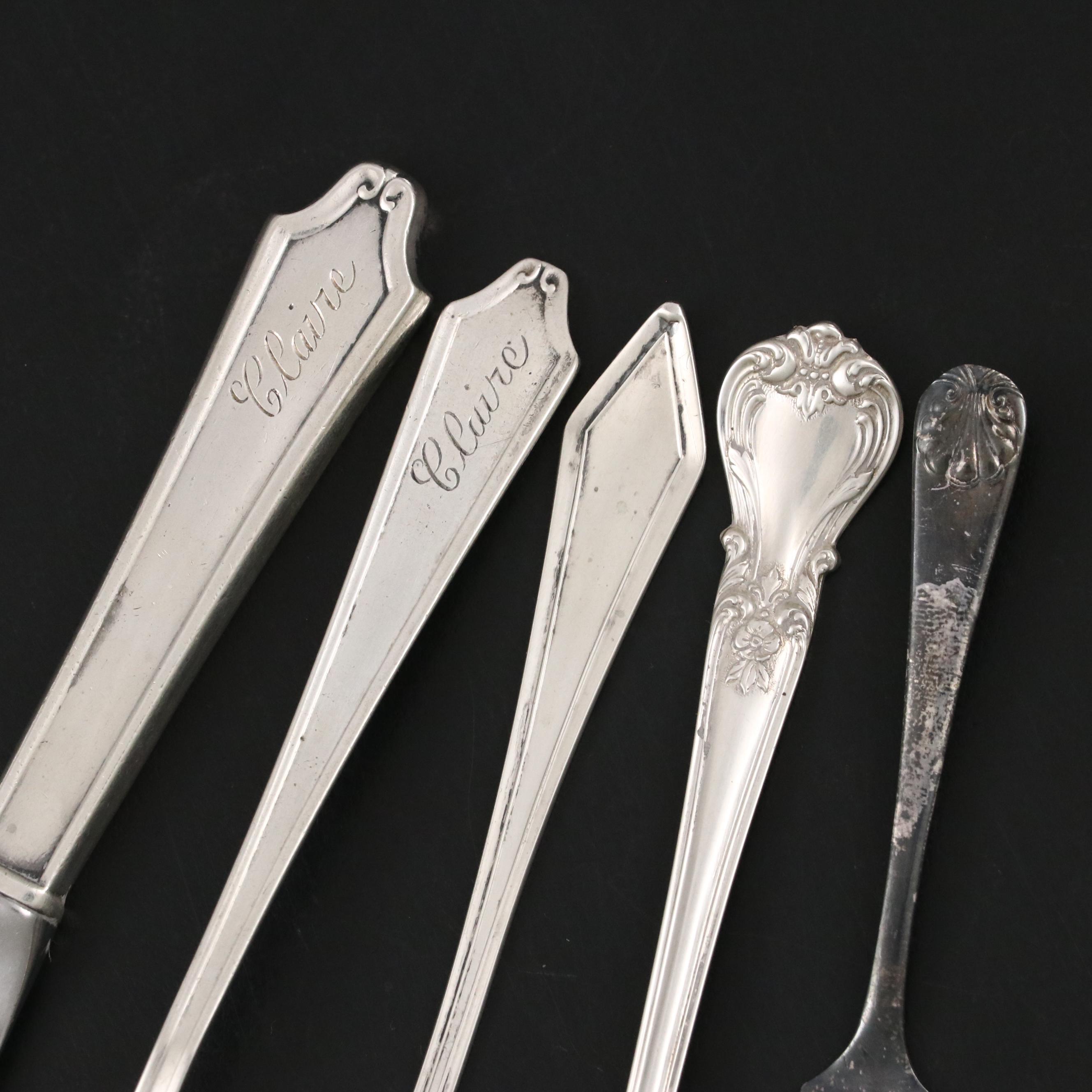 International Silver "Minuet" Juvenile Set and Other Sterling Silver Utensils