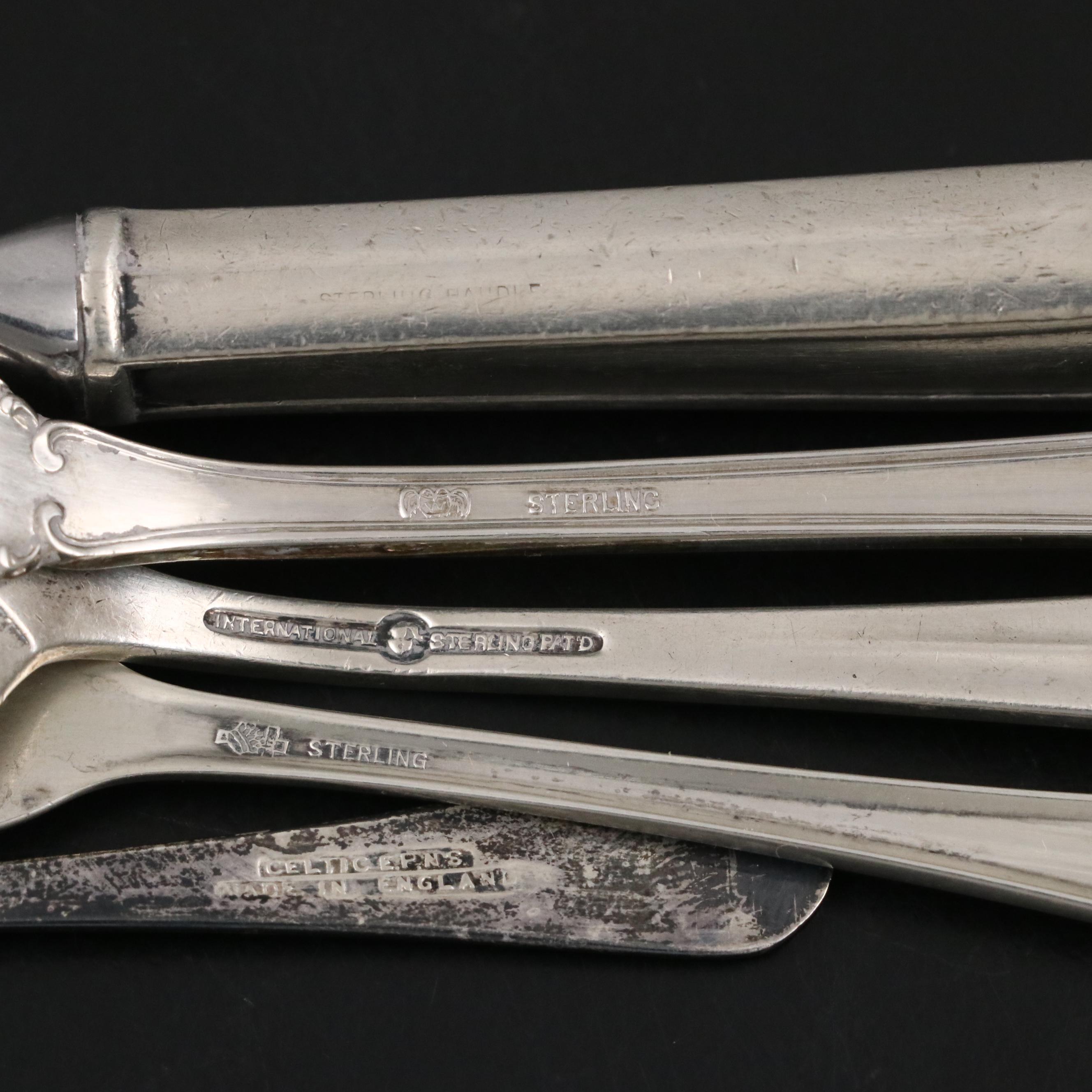 International Silver "Minuet" Juvenile Set and Other Sterling Silver Utensils