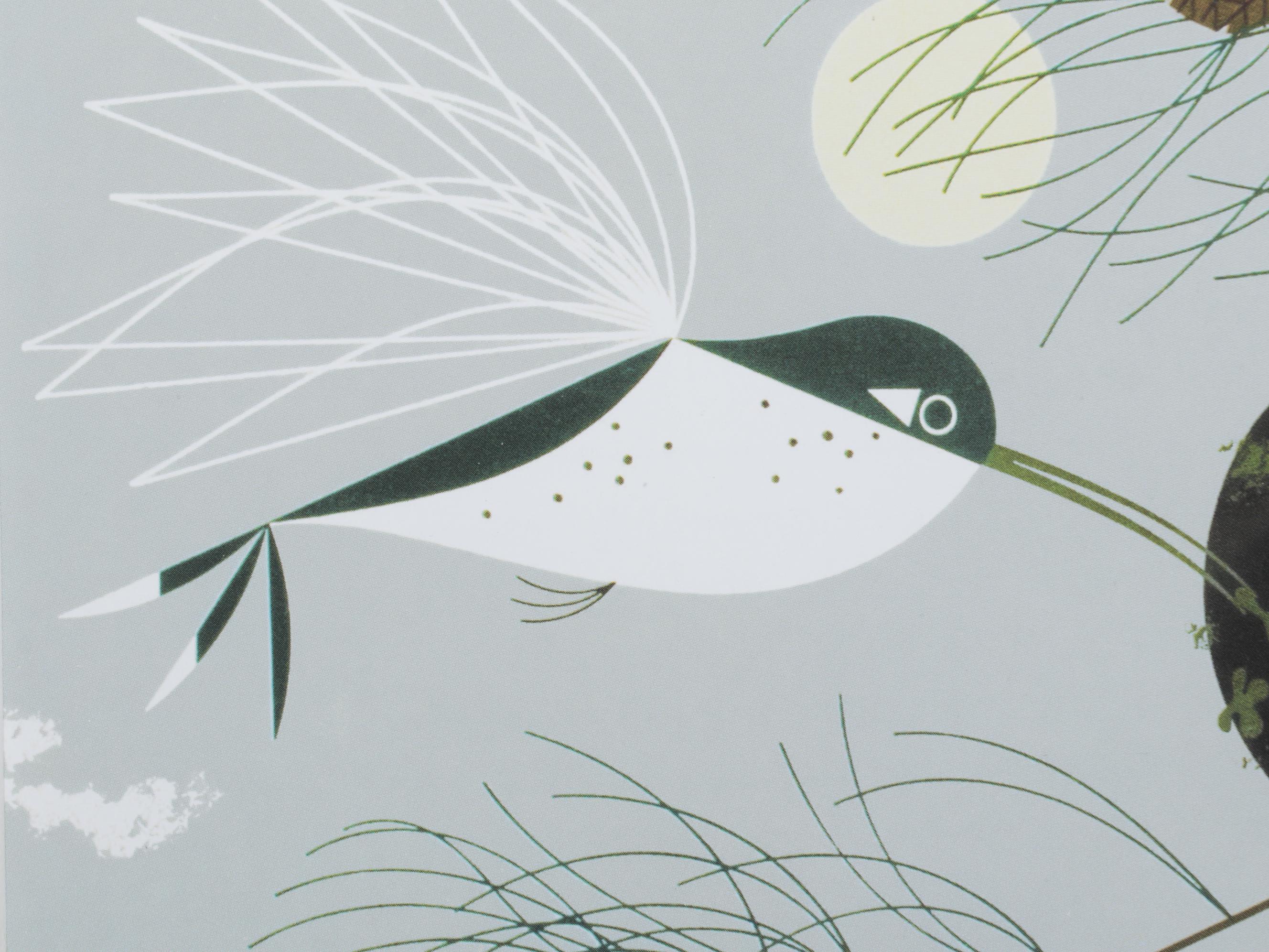 Charley Harper Offset Lithograph "Hummingbird Homemaker"