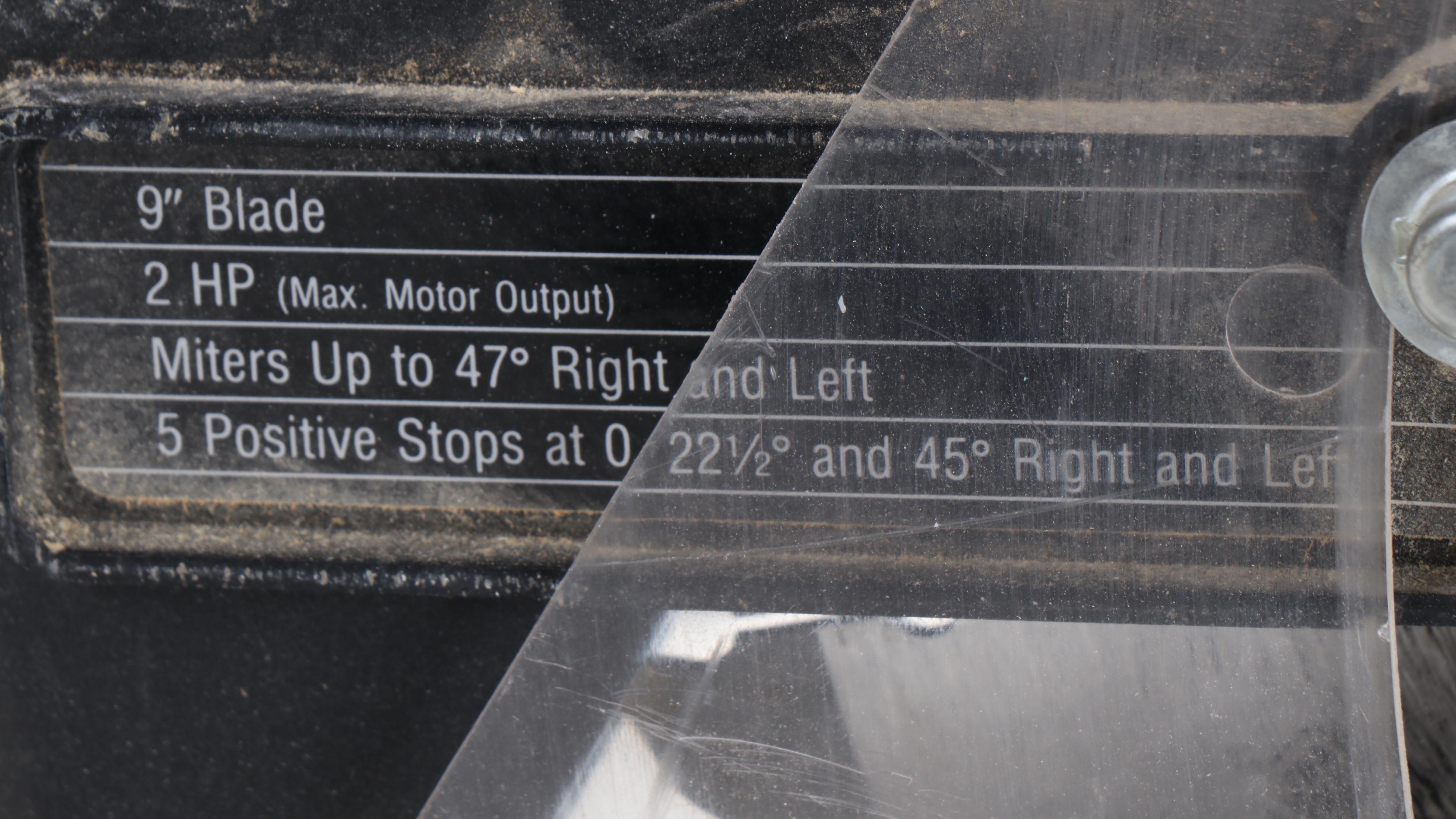 Black+Decker Power Miter Saw with Vermont American 9" Steel Blade