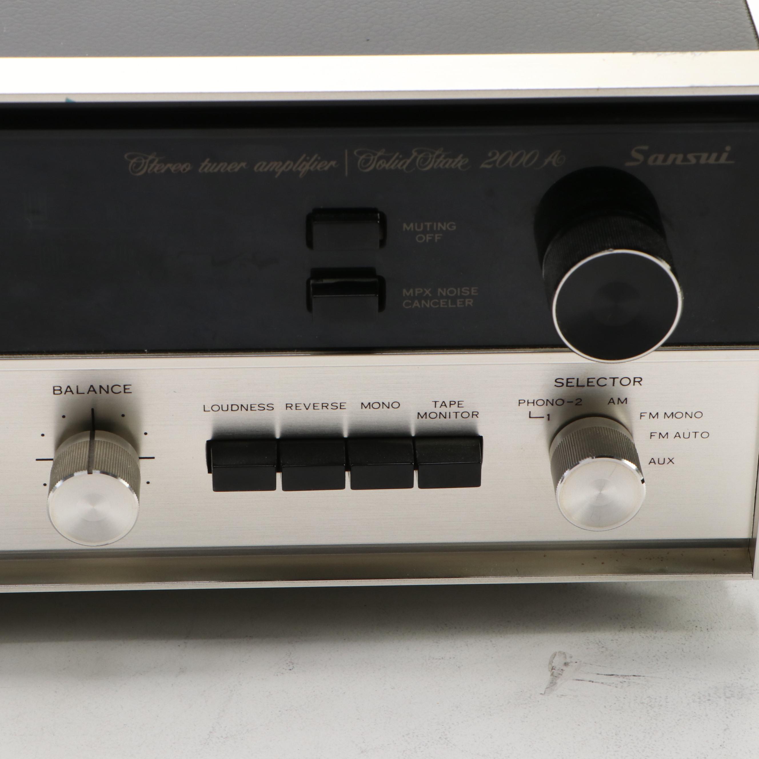 Sansui 2000A Stereo Tuner Amplifier, Circa 1969