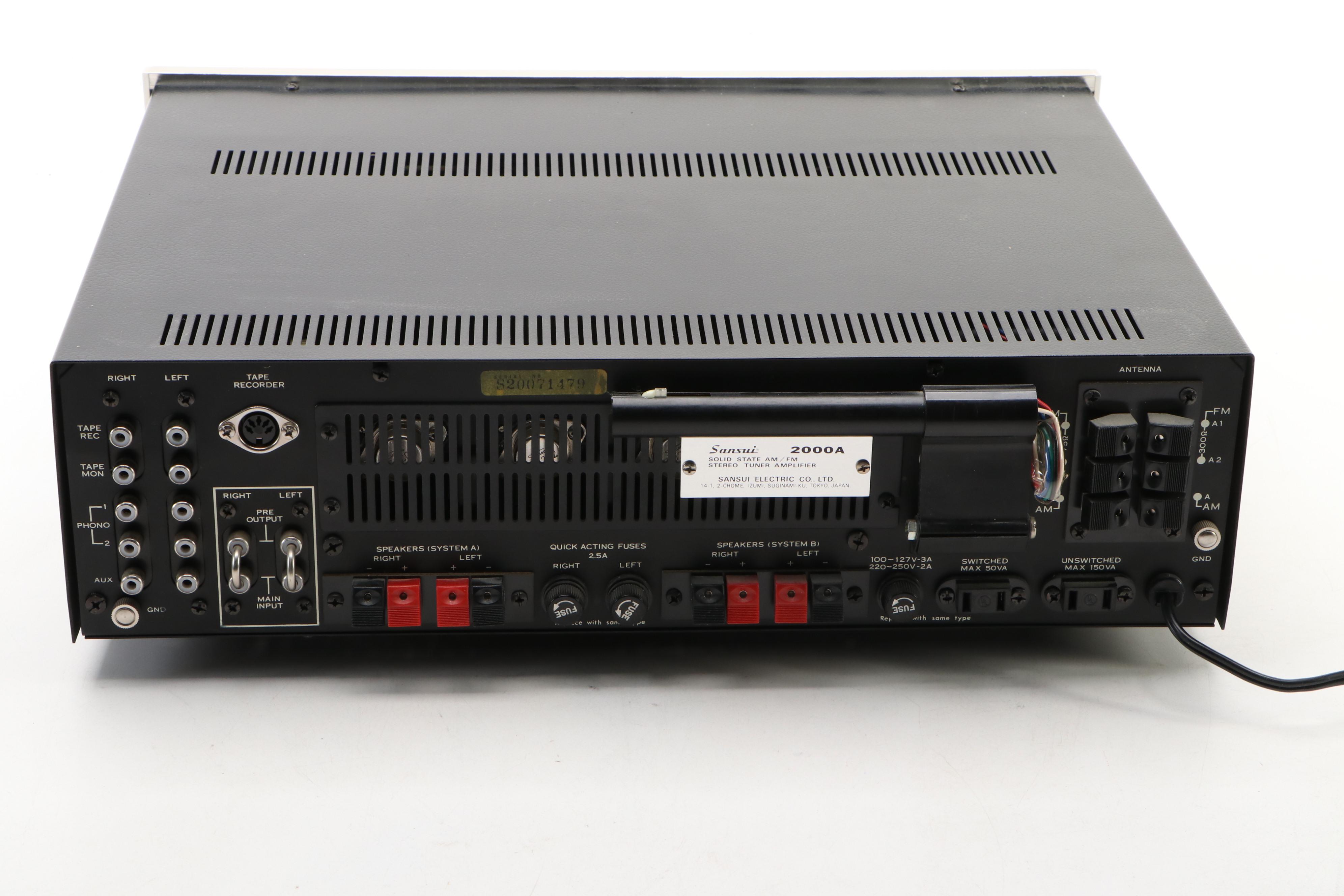 Sansui 2000A Stereo Tuner Amplifier, Circa 1969