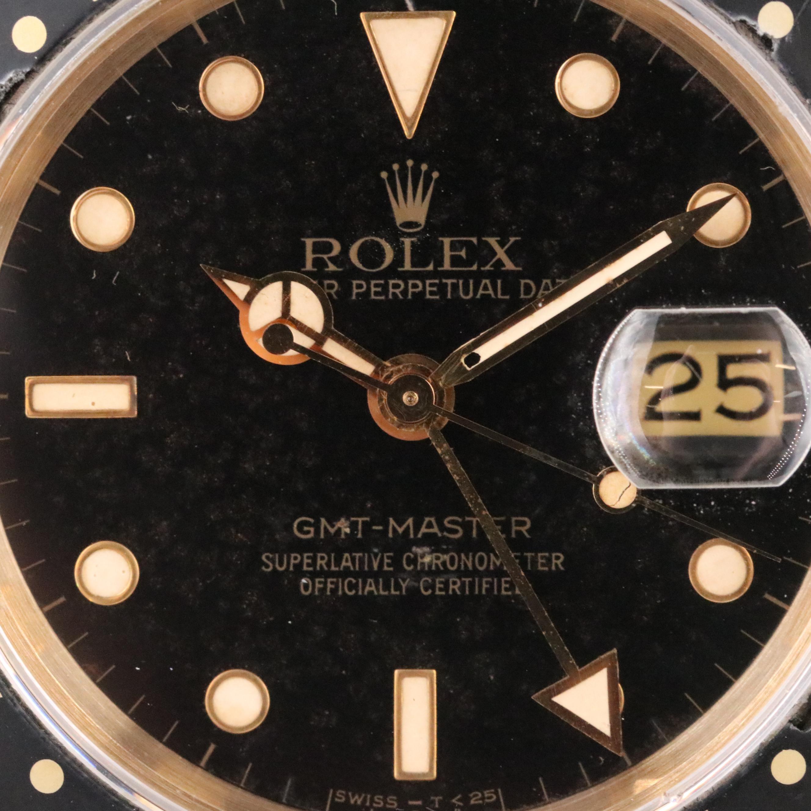 1980 Rolex GMT-Master Black Dial and Bezel Watch