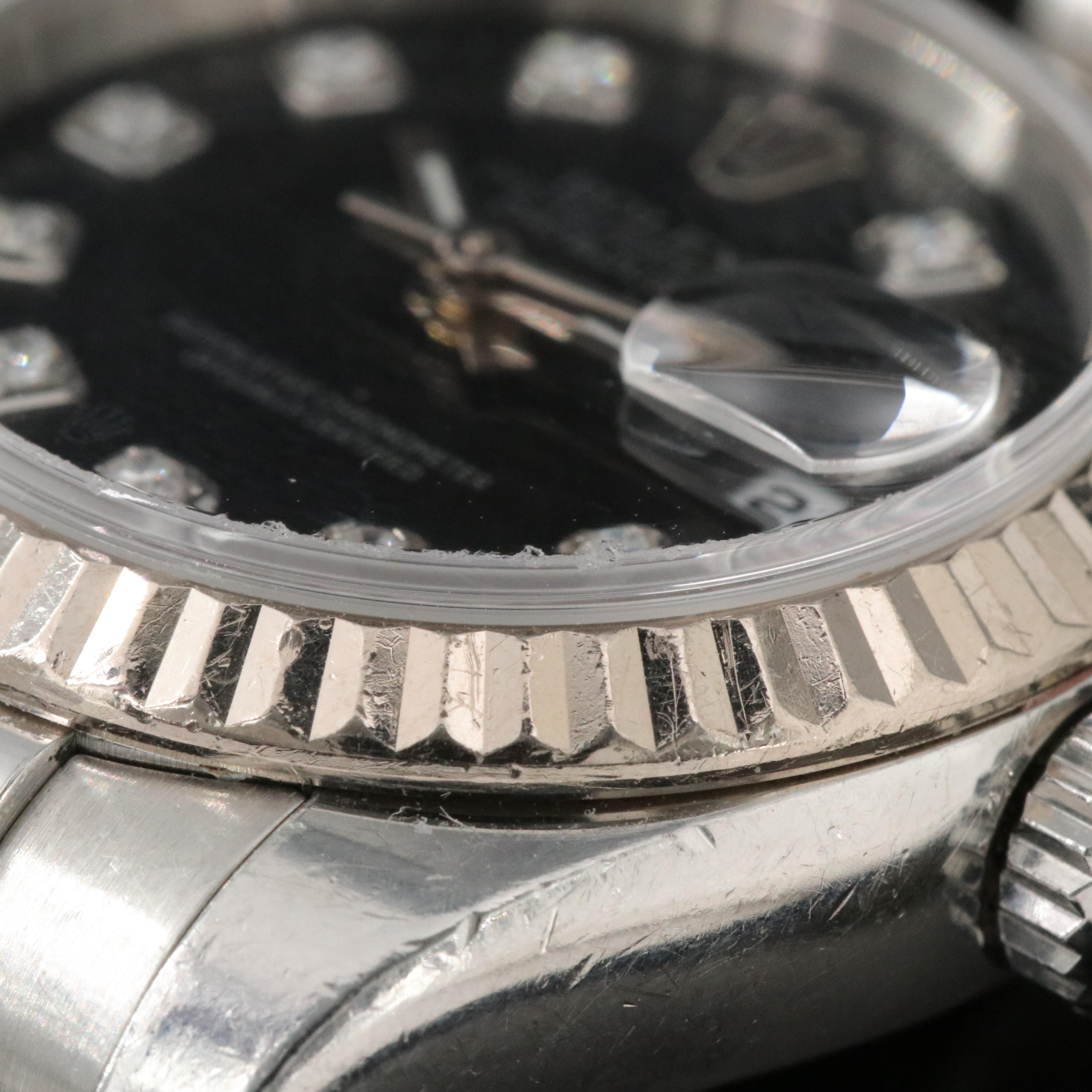 2005 Rolex Factory Diamond Dial Datejust Watch