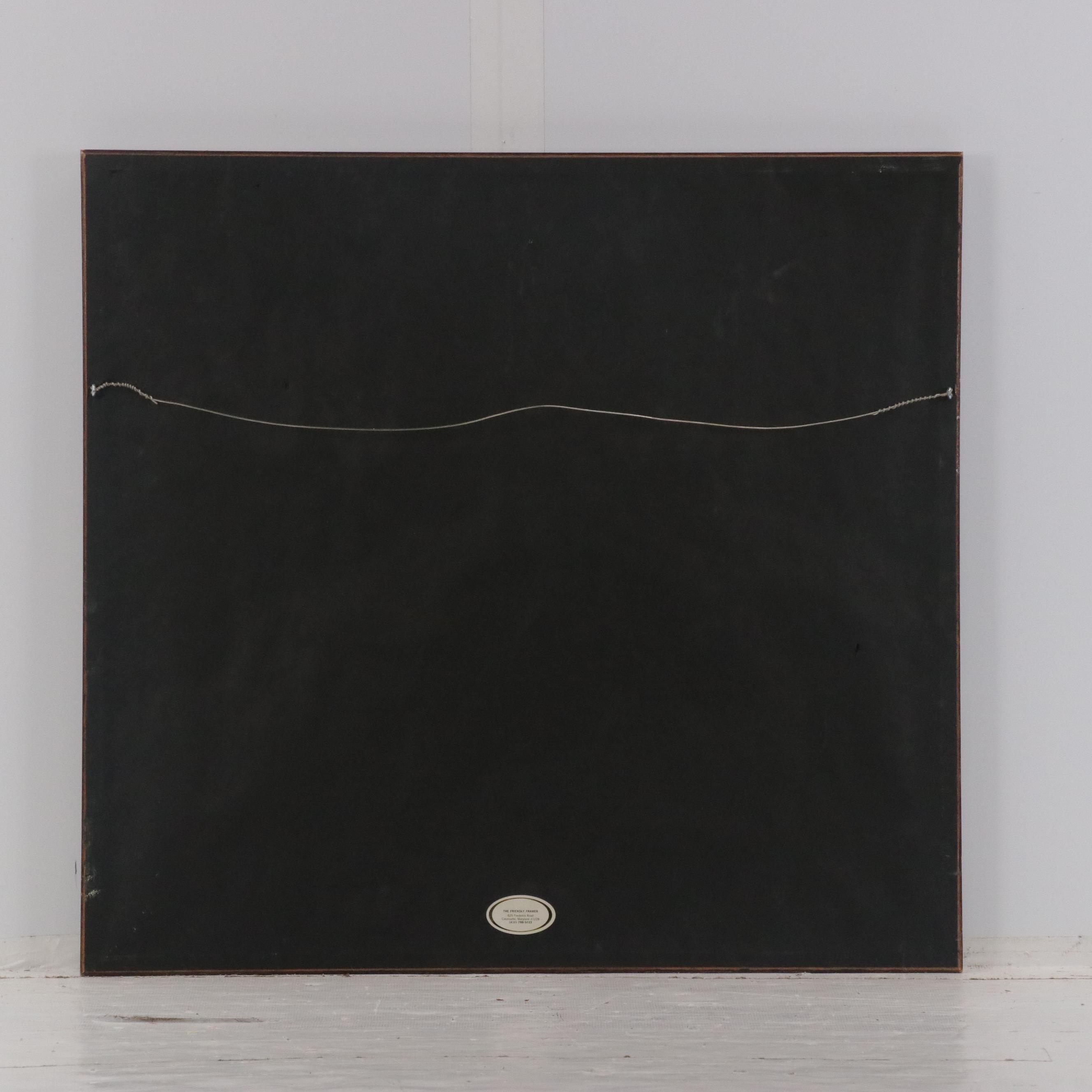 Offset Lithograph Reproduction of Town Map "View of San Francisco"