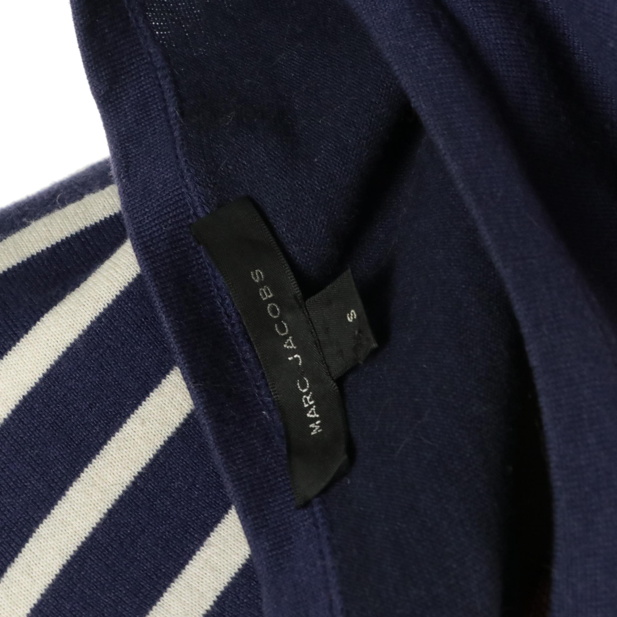 Marc Jacobs Striped Cotton/Cashmere Knit Blend Sequin Heart Top and Mini Dress