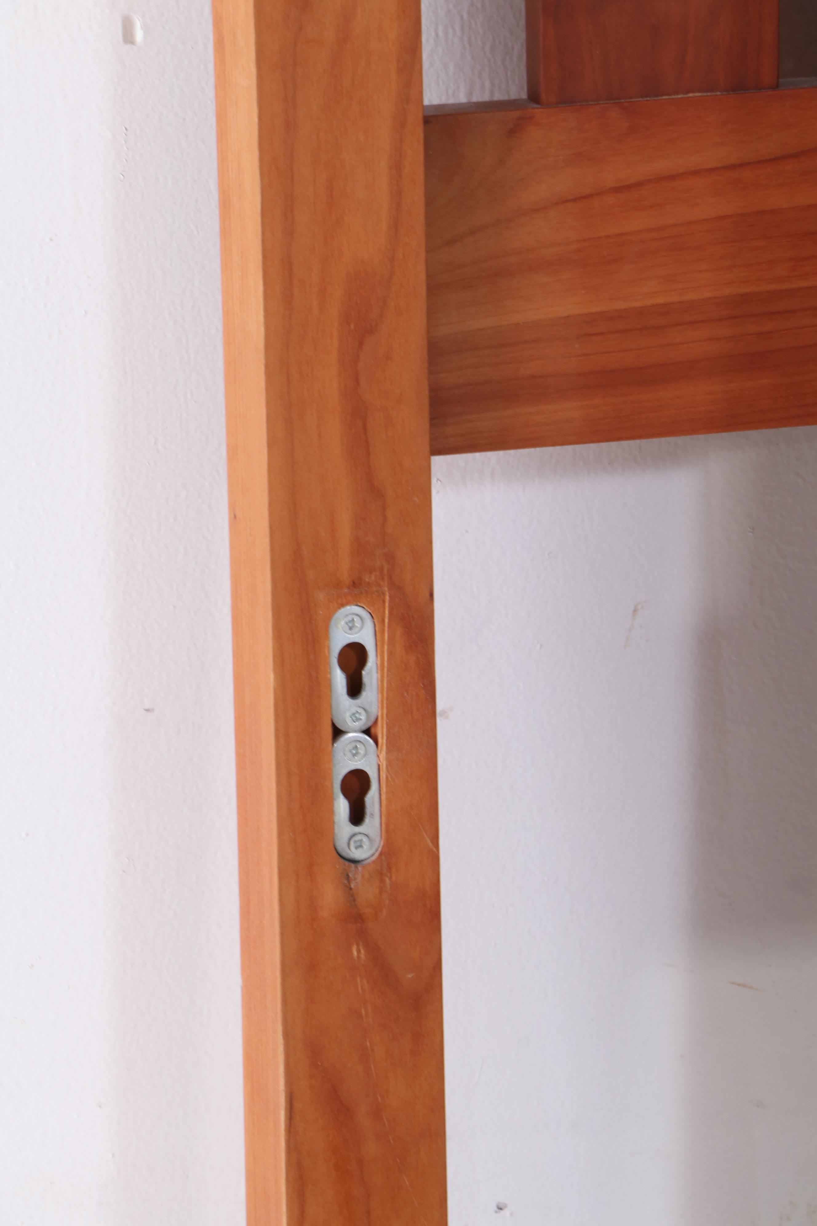 Mission Style Slatted Wood Queen Size Bed Frame