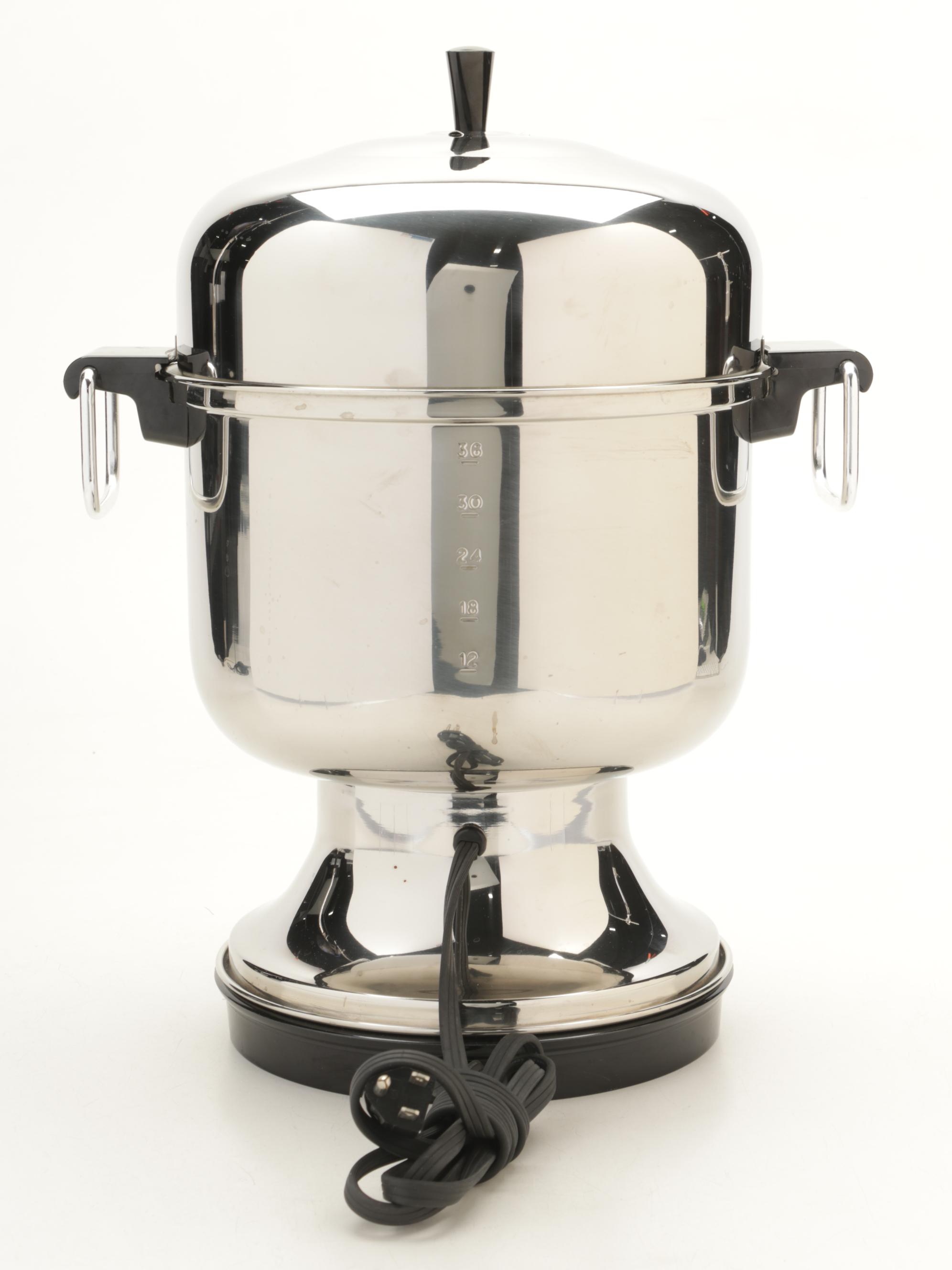 Douro Copperware Coffee Maker & Farberware Millennium Stainless Steel Coffee Urn