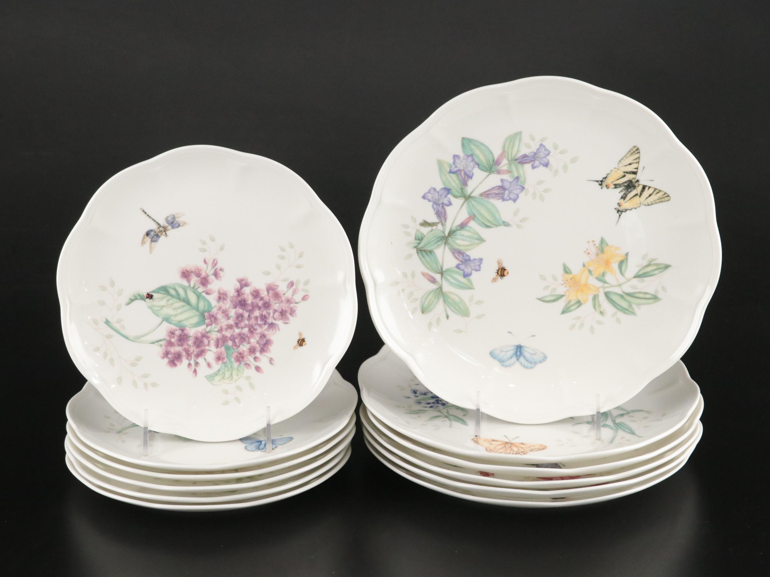 Louise de Luyer for Lenox "Butterfly Meadow" Collection of Mugs and Plates