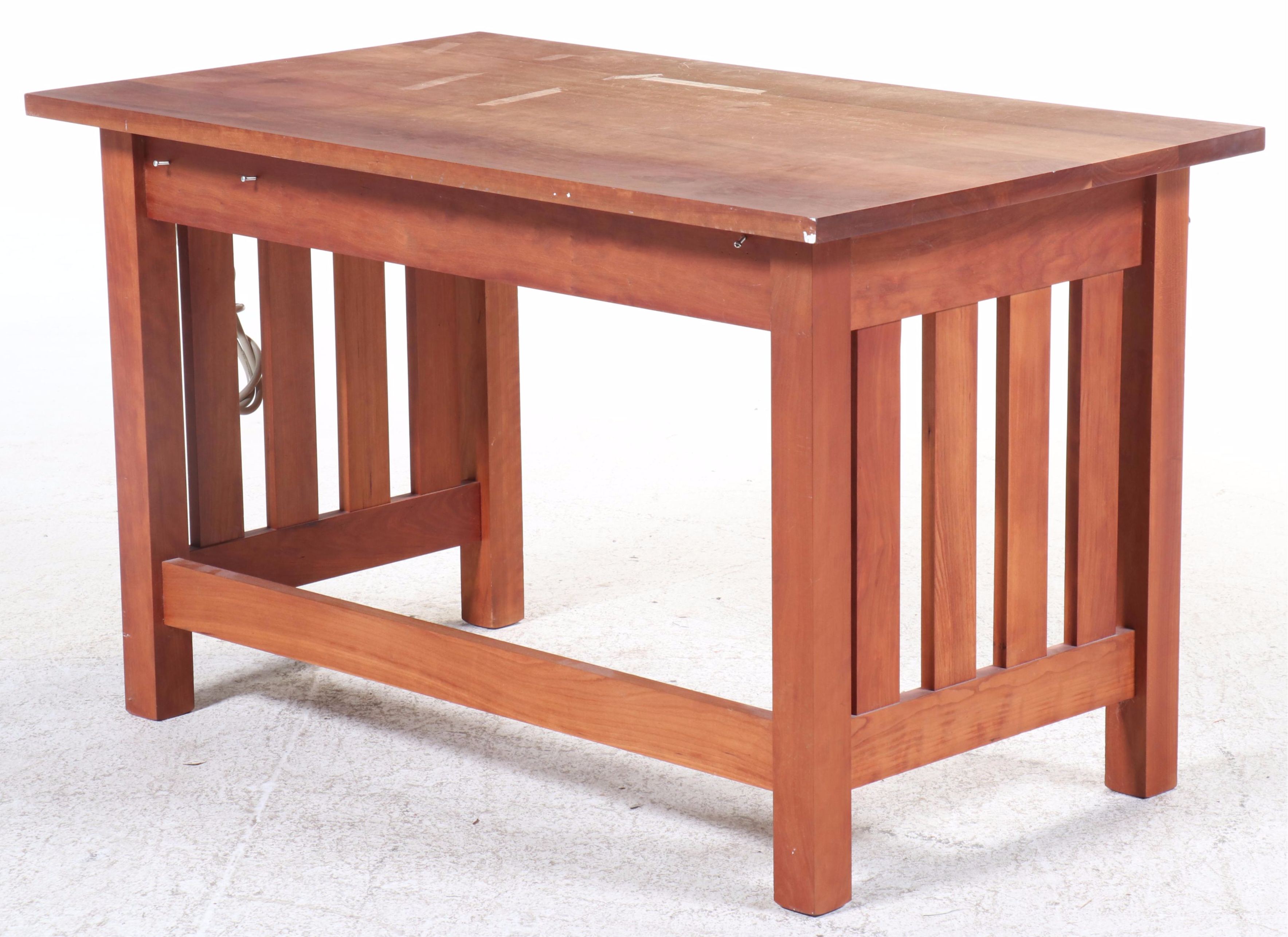 Contemporary Shaker Style Wood Computer Desk