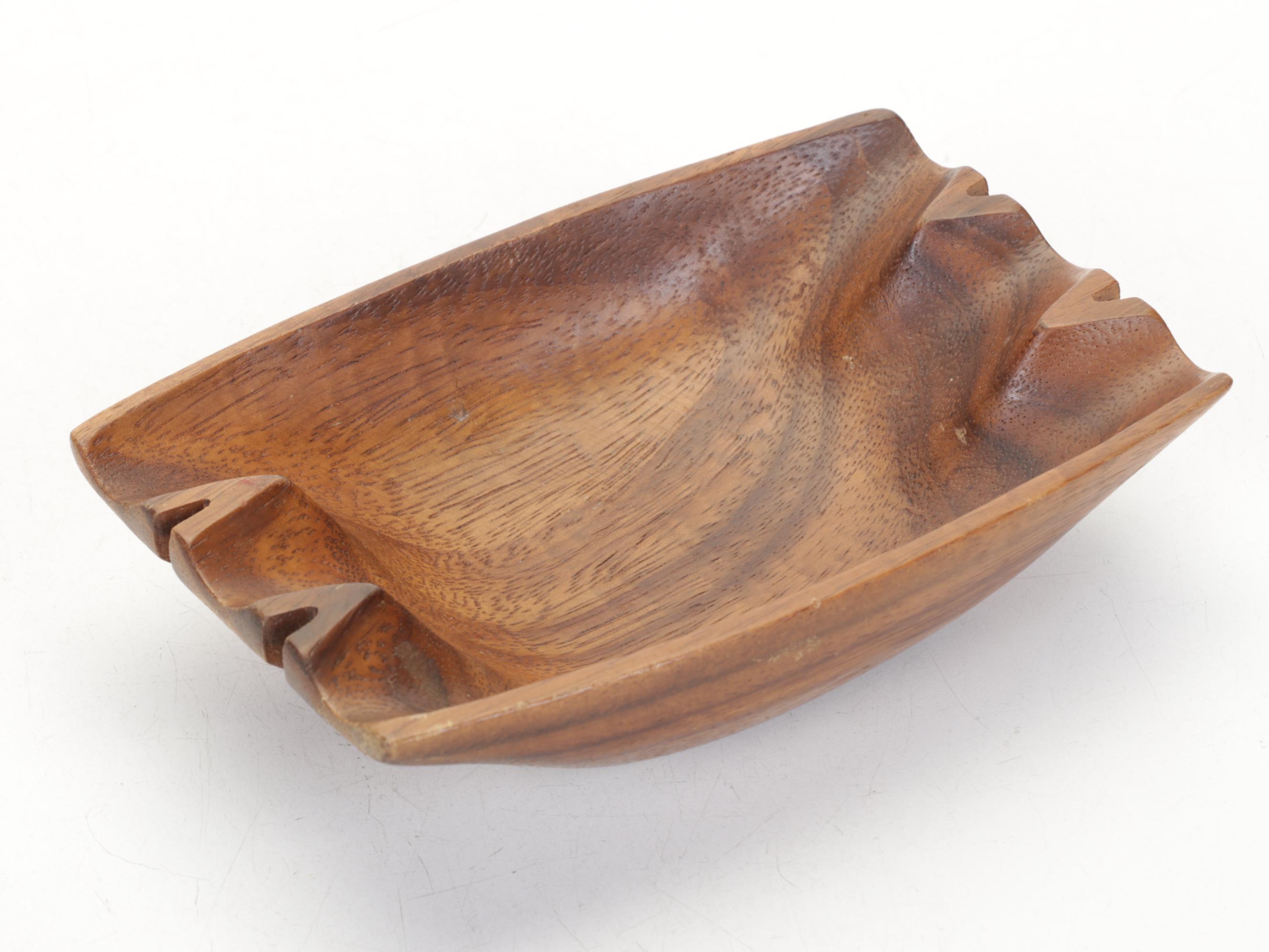 Monkey Pod Wood Serving Collection Features Mid Century Cigar Ashtray and More