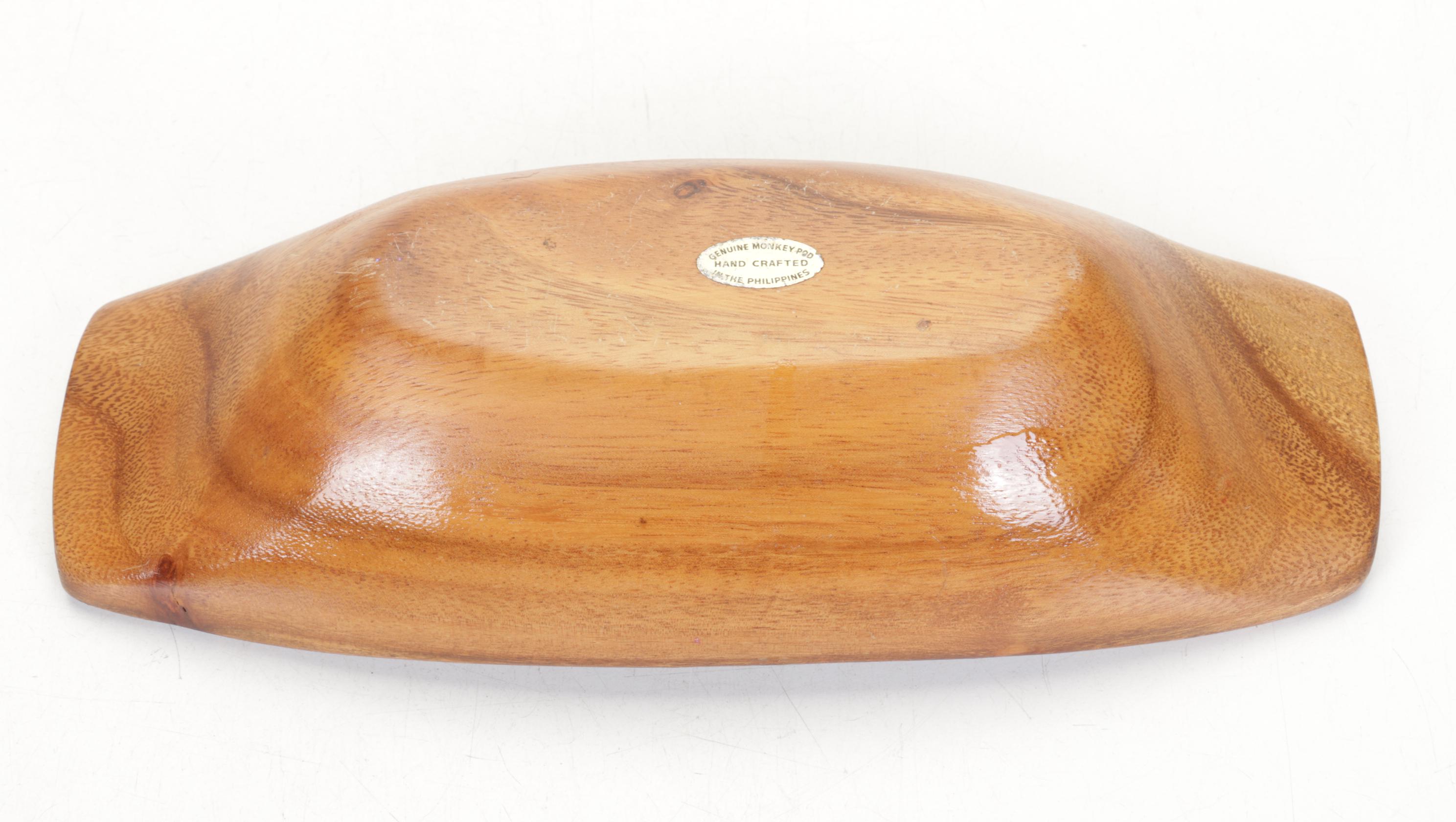 Monkey Pod Wood Serving Collection Features Mid Century Cigar Ashtray and More