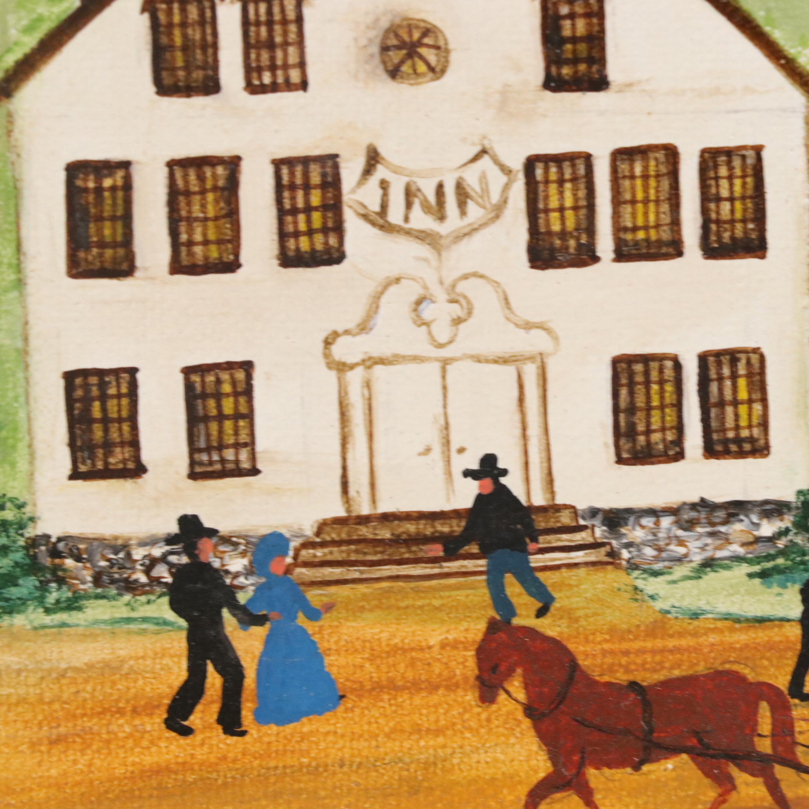 Jane L. Reid Folk Art Acrylic Painting