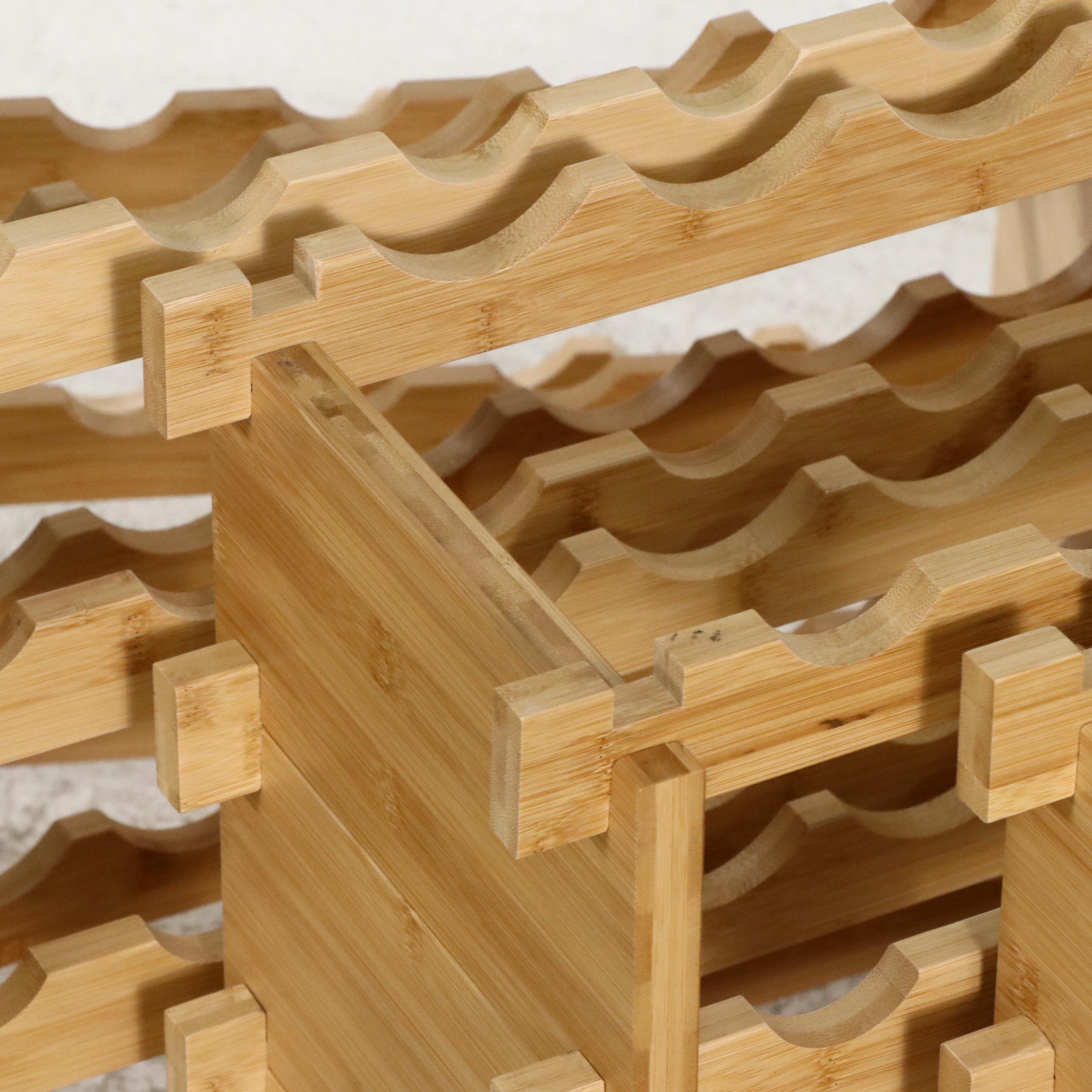 Wooden Stacking Wine Bottle Rack | EBTH