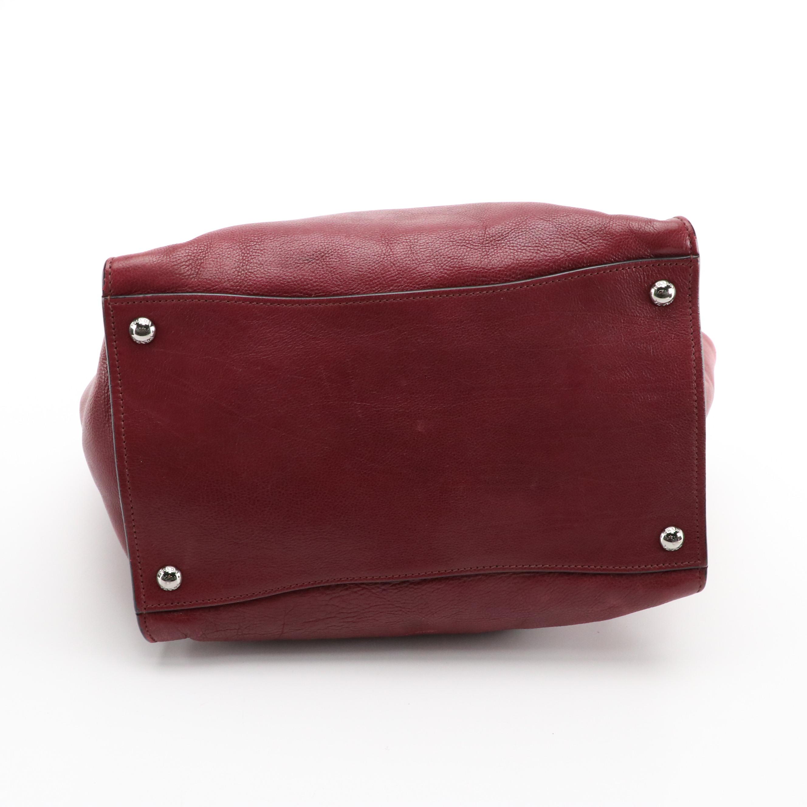 Prada Twin Pocket Two-Way Tote in Ametista Glace Calf Leather