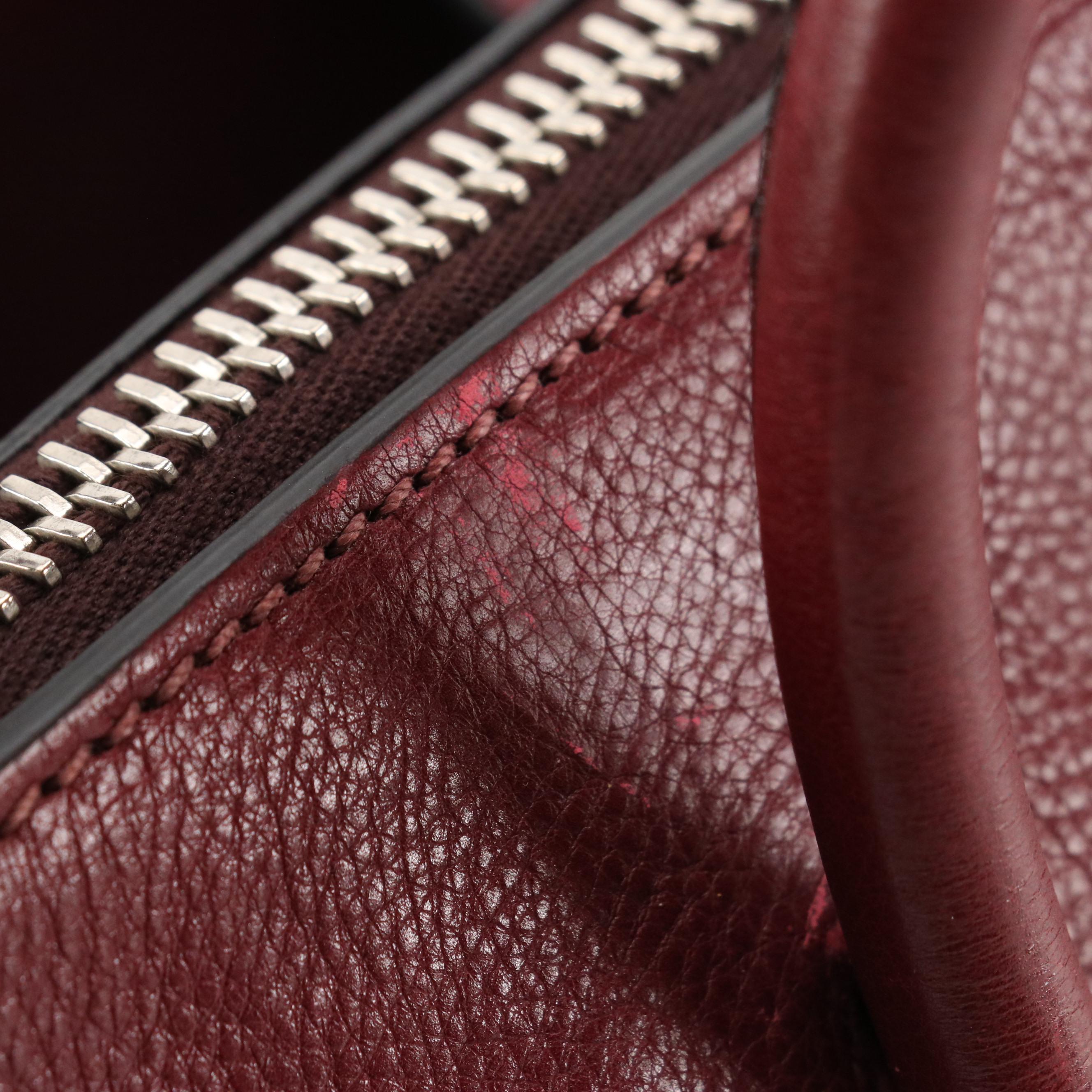 Prada Twin Pocket Two-Way Tote in Ametista Glace Calf Leather