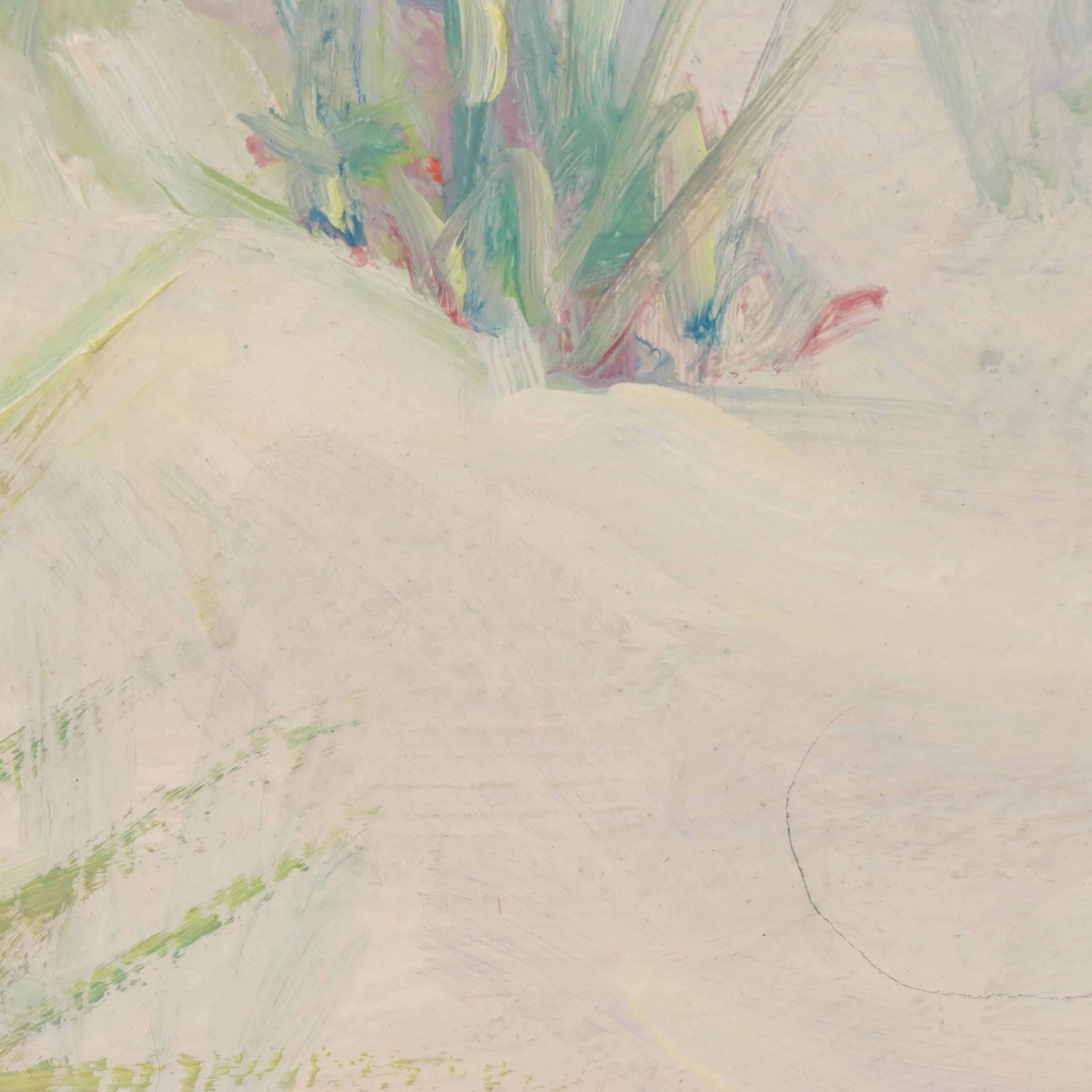 Effie Corwin Trader Coastal Landscape Oil Painting, Circa 1930