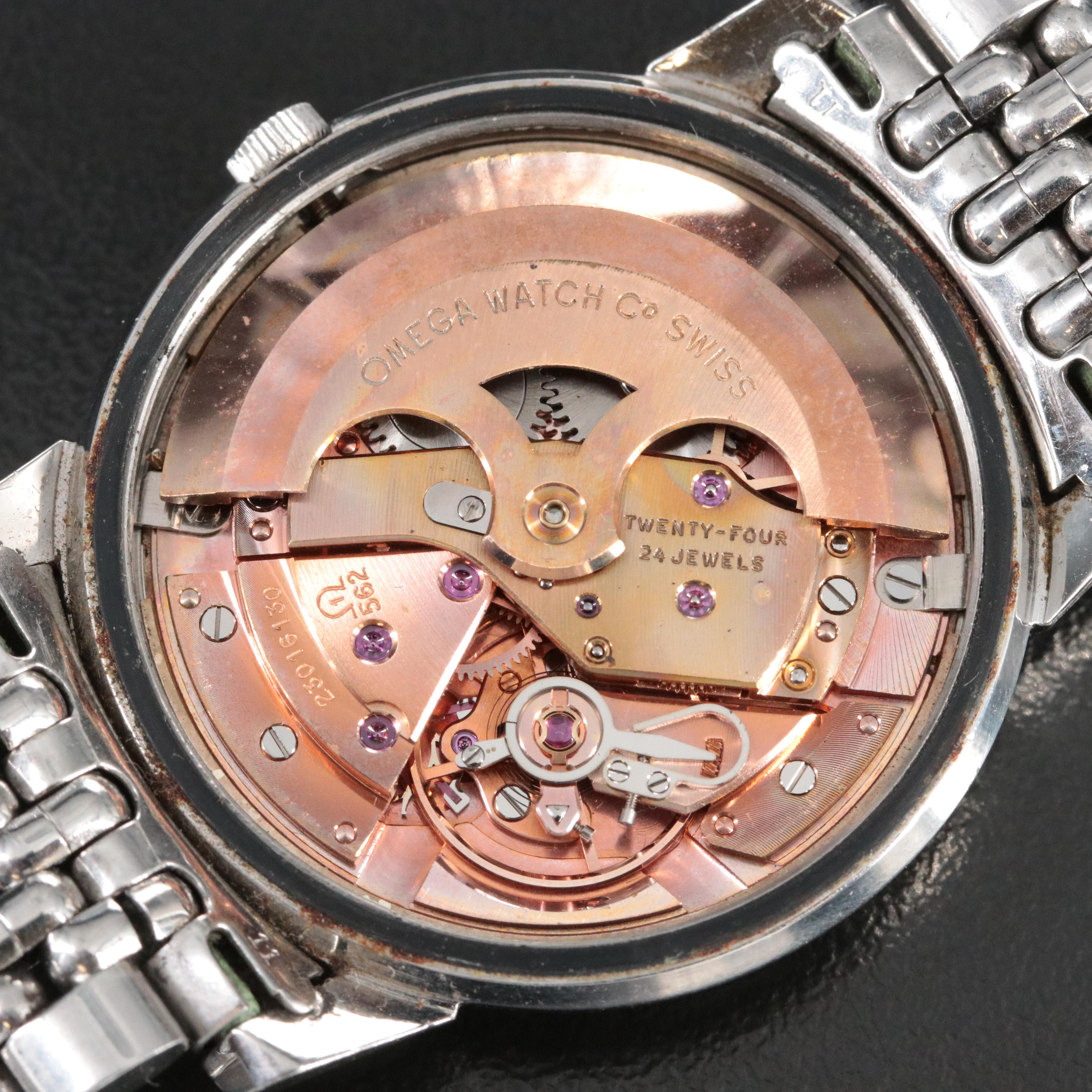 Vintage Omega Seamaster 166.003 Silver 34mm Automatic Watch