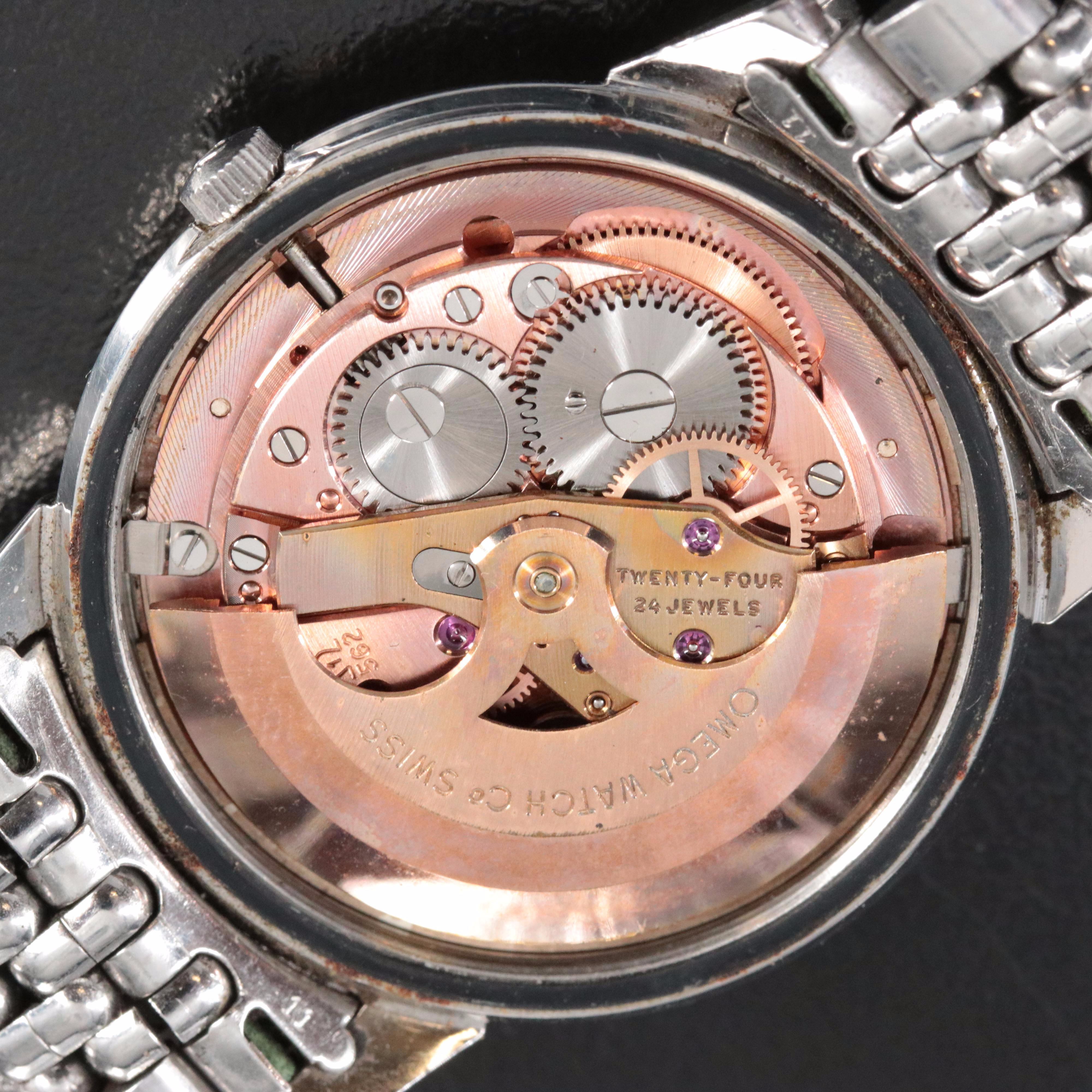 Vintage Omega Seamaster 166.003 Silver 34mm Automatic Watch