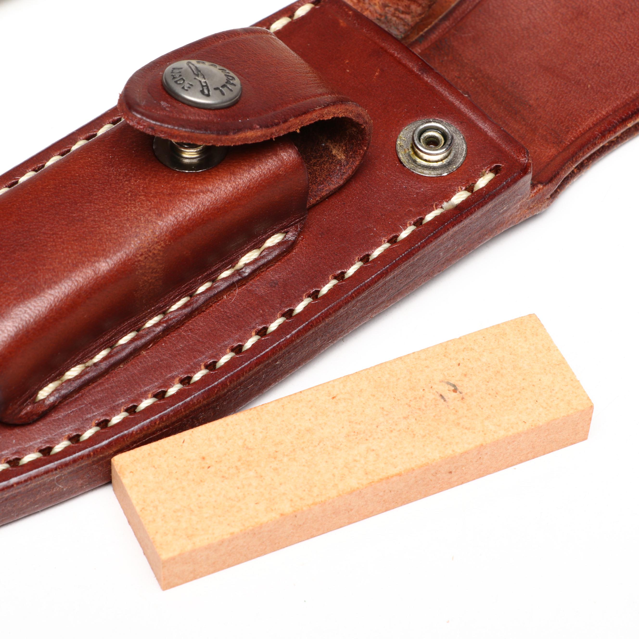 Randall "23 Gamemaster" Stainless Steel Hunting Knife in Leather Scabbard