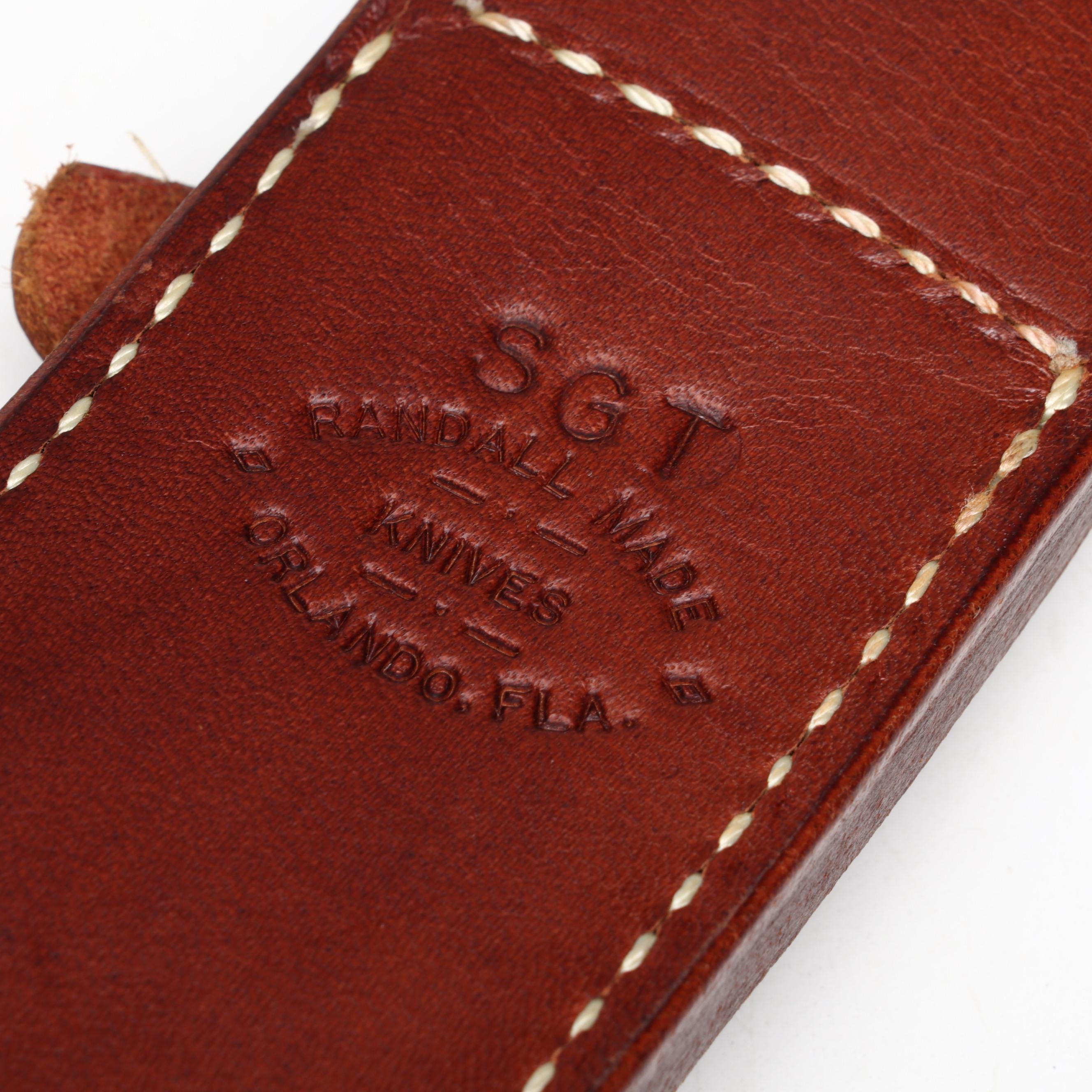 Randall "23 Gamemaster" Stainless Steel Hunting Knife in Leather Scabbard