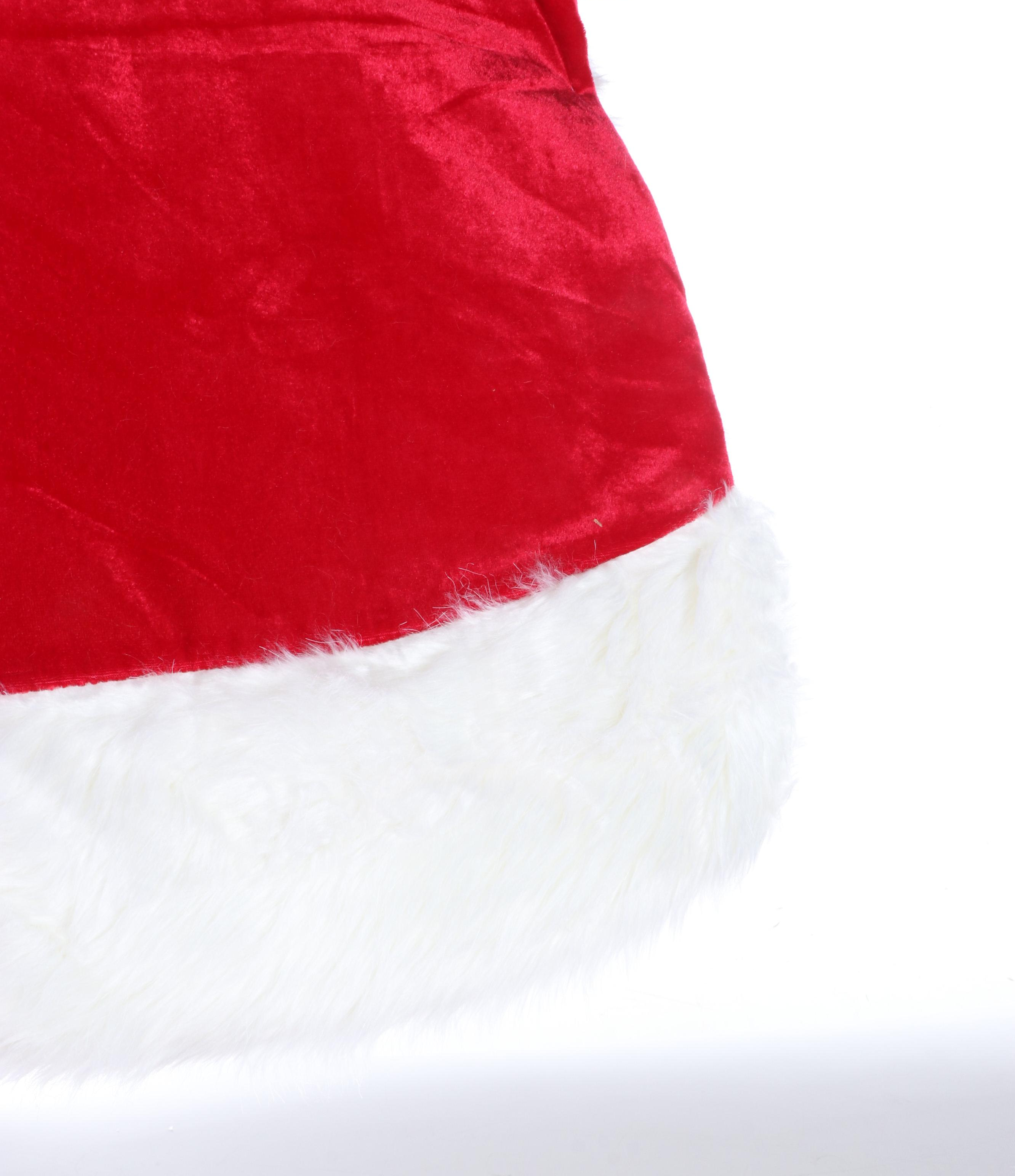 St. Nick's Choice Christmas Tree Skirts with Illuminated Lightbulb Wreath