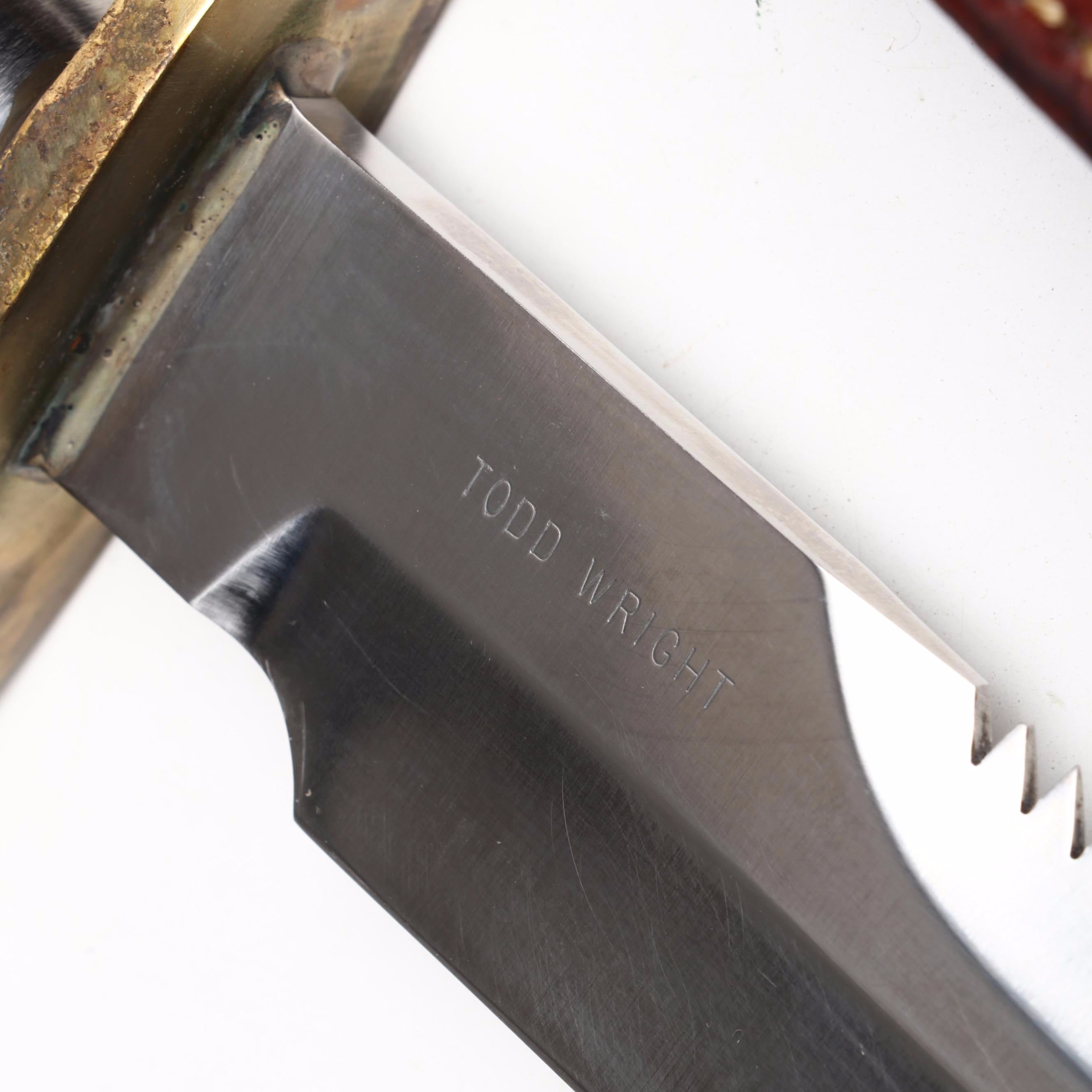 Randall Model 18 Steel Survival Knife Survival Knife in Leather Scabbard