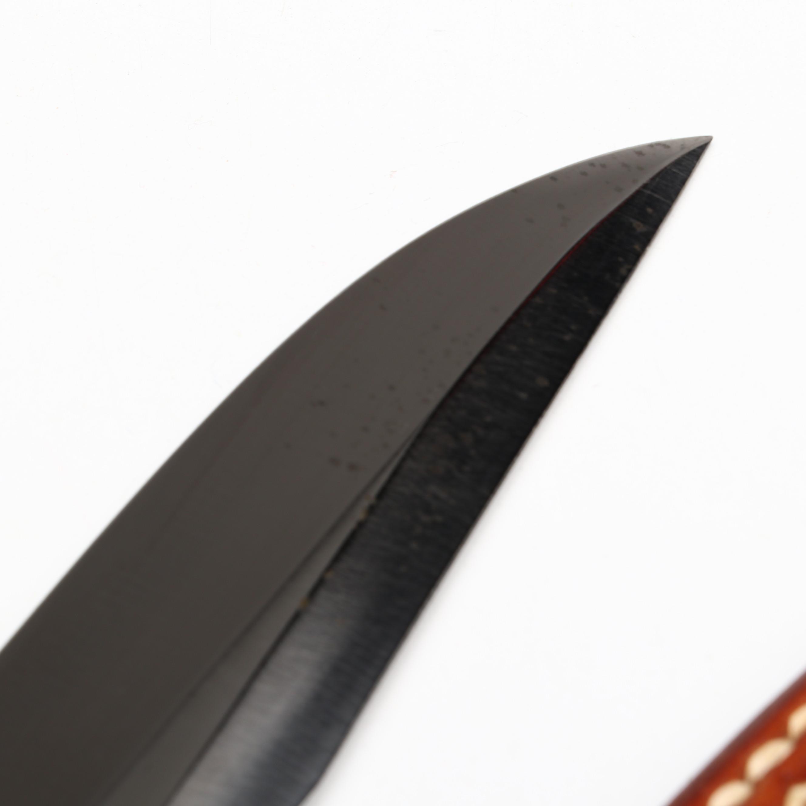 Randall Model 1 Stainless Steel and Micarta Handled Fighter Knife in Scabbard