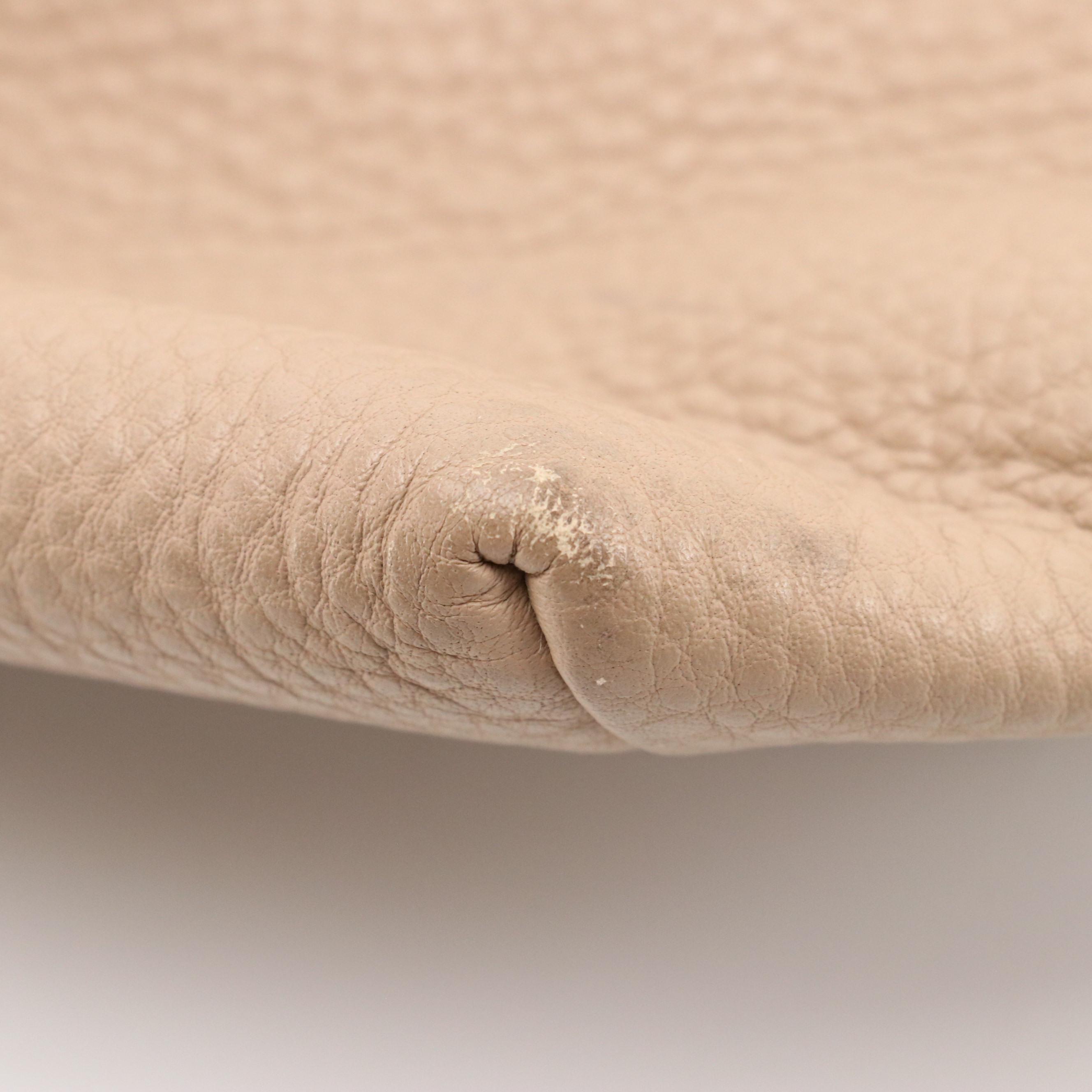 Prada Leather Shopping Tote Bag 1BG048 in Cammeo Vitello Daino Leather