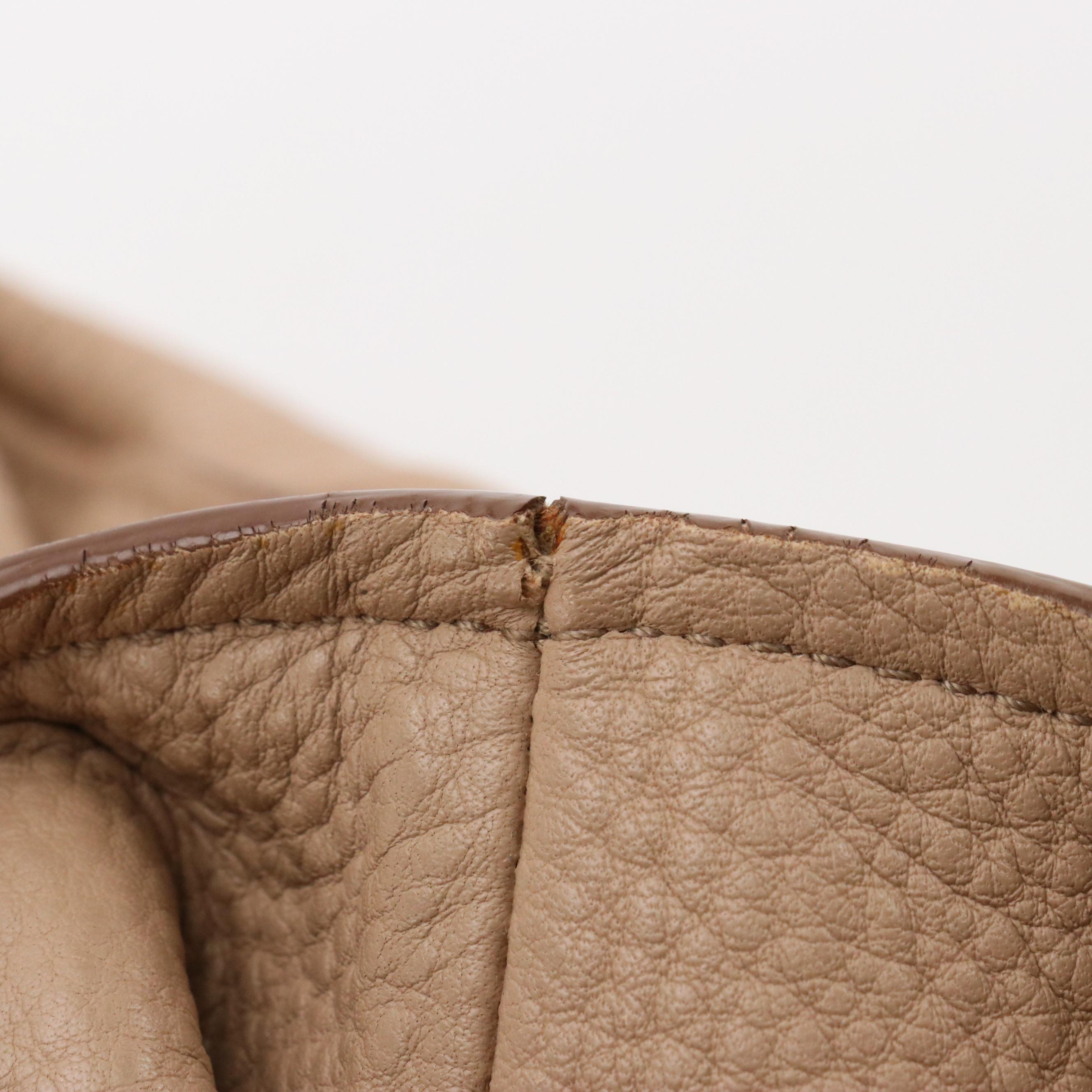 Prada Leather Shopping Tote Bag 1BG048 in Cammeo Vitello Daino Leather