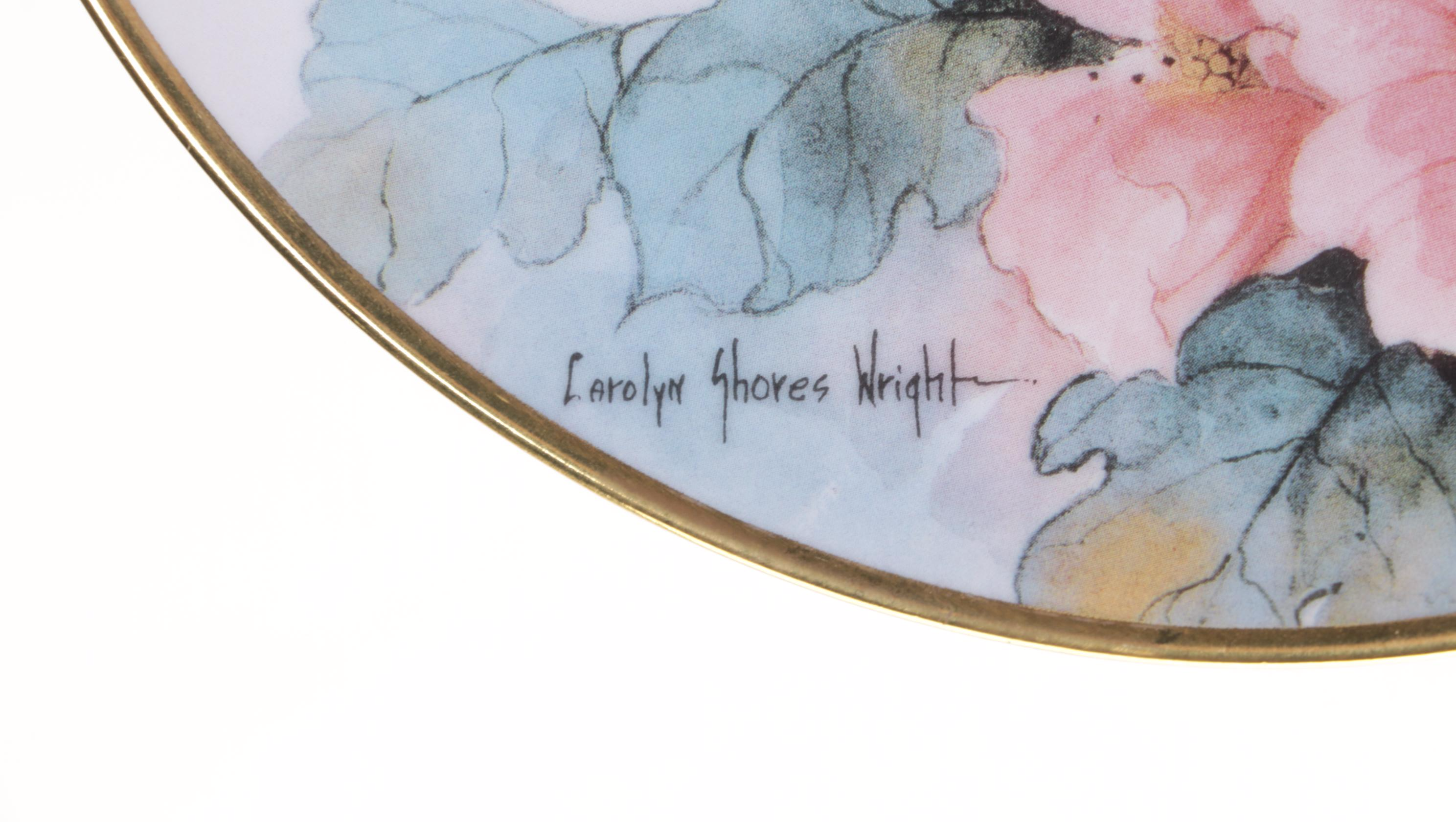 Franklin Mint Limited Edition Porcelain Collectors Plates, Bird Lamp and Figure