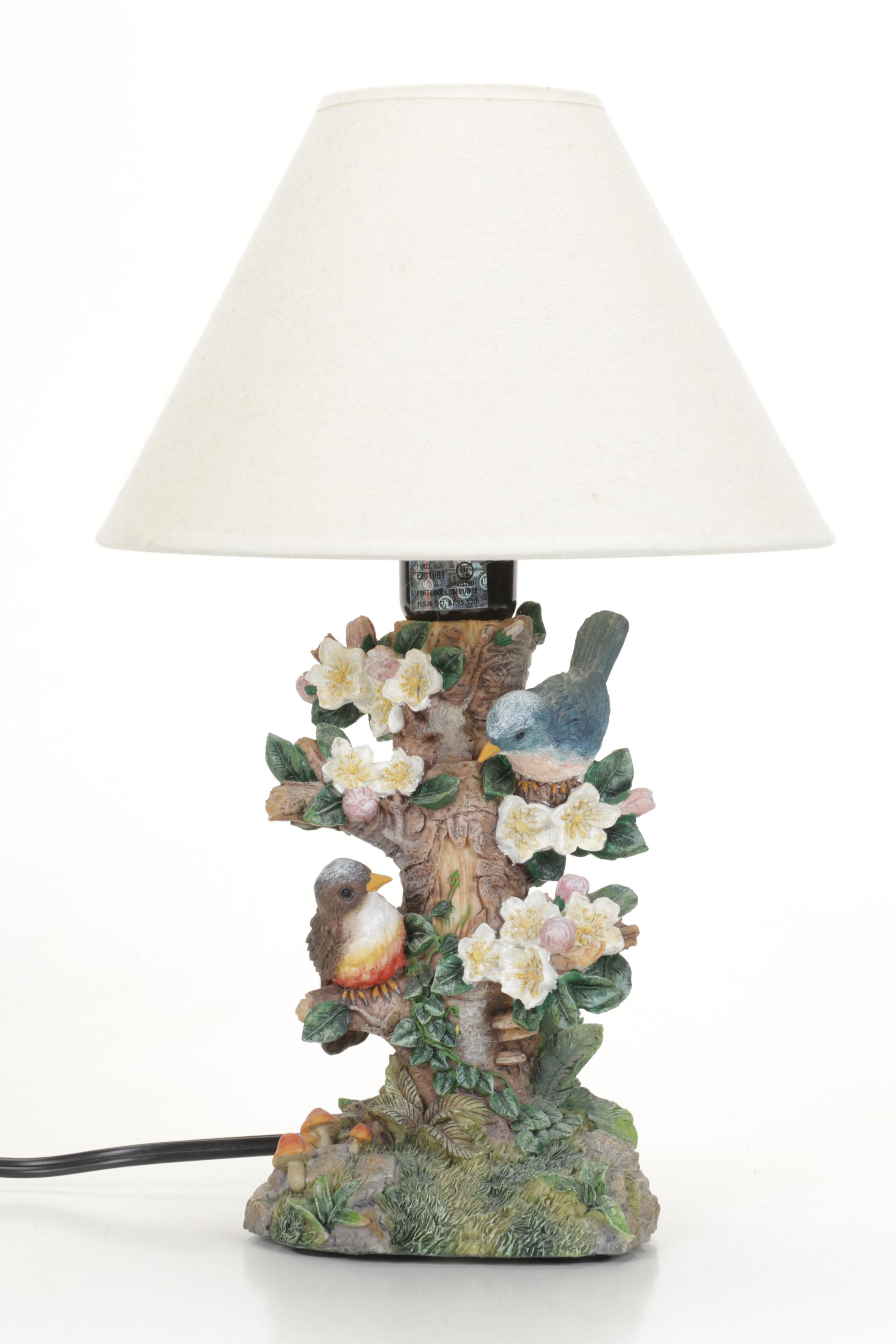 Franklin Mint Limited Edition Porcelain Collectors Plates, Bird Lamp and Figure