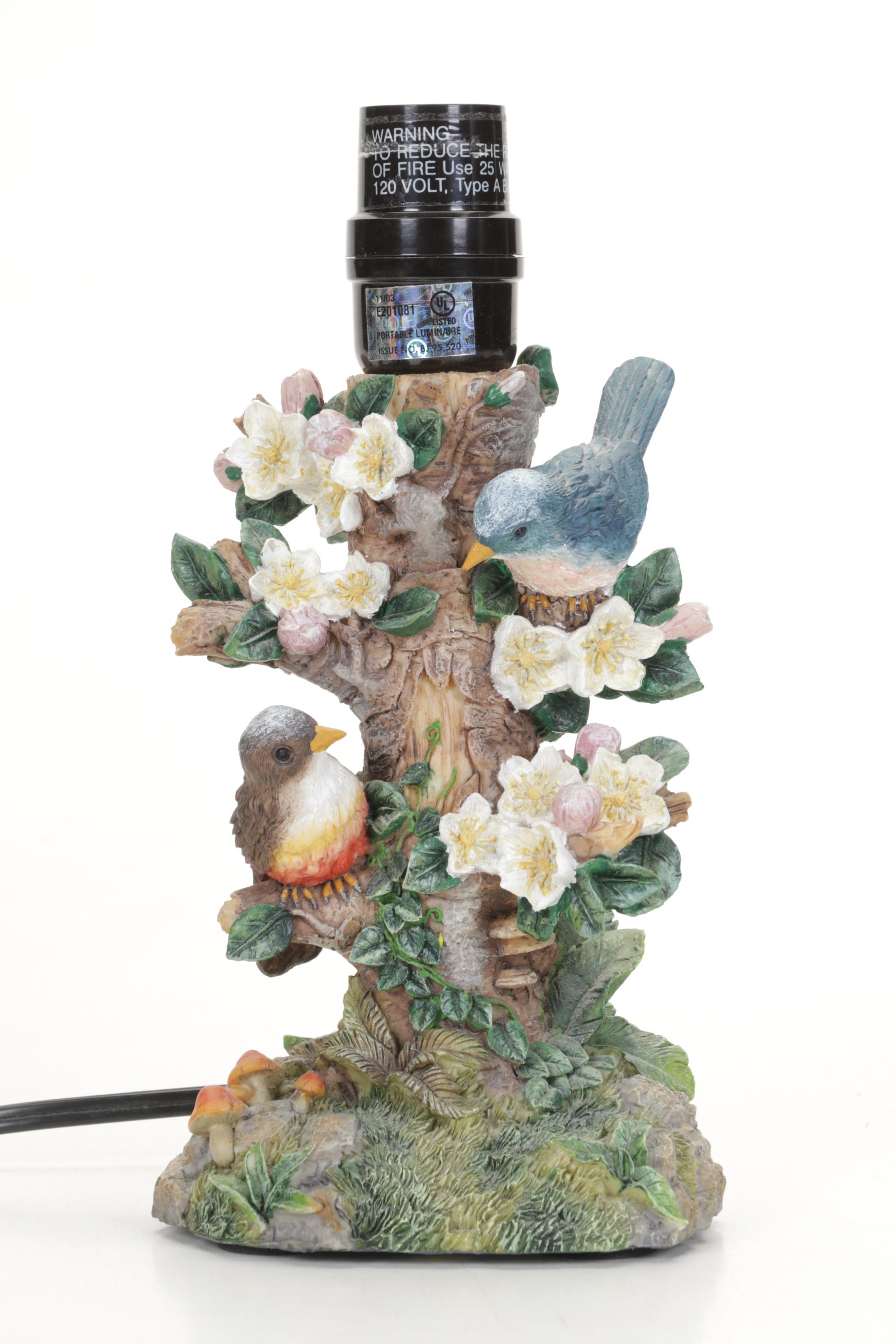 Franklin Mint Limited Edition Porcelain Collectors Plates, Bird Lamp and Figure