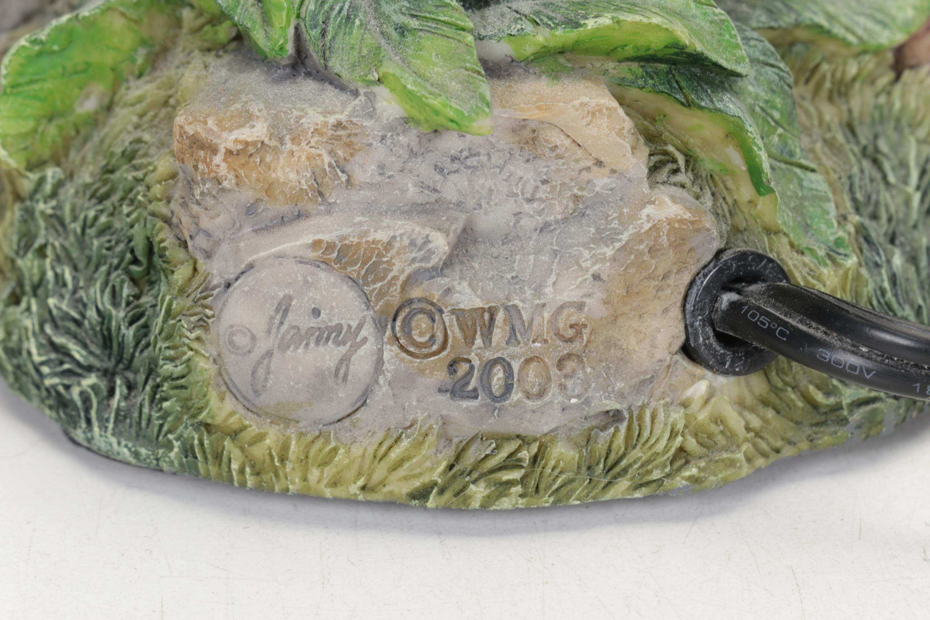 Franklin Mint Limited Edition Porcelain Collectors Plates, Bird Lamp and Figure