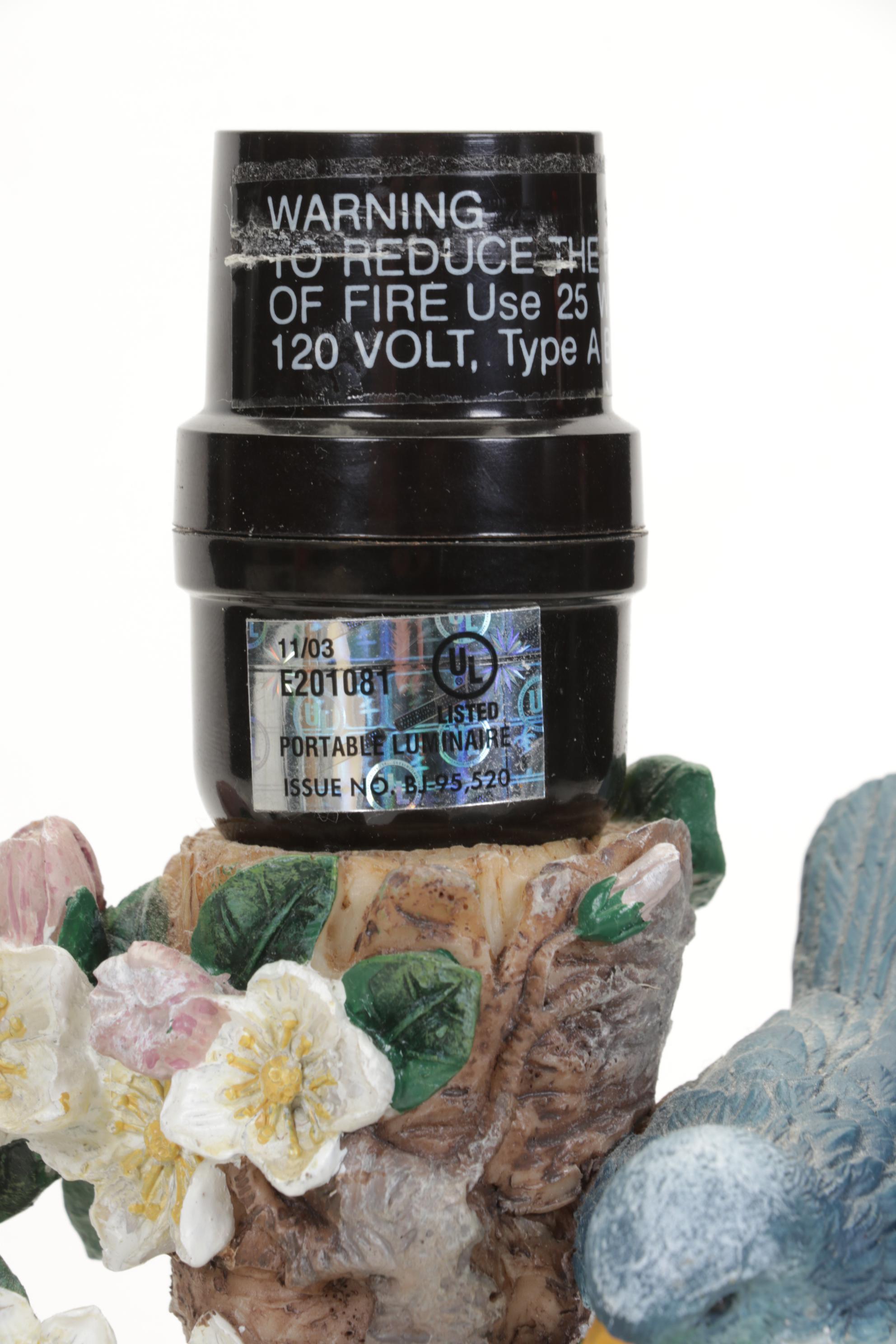 Franklin Mint Limited Edition Porcelain Collectors Plates, Bird Lamp and Figure