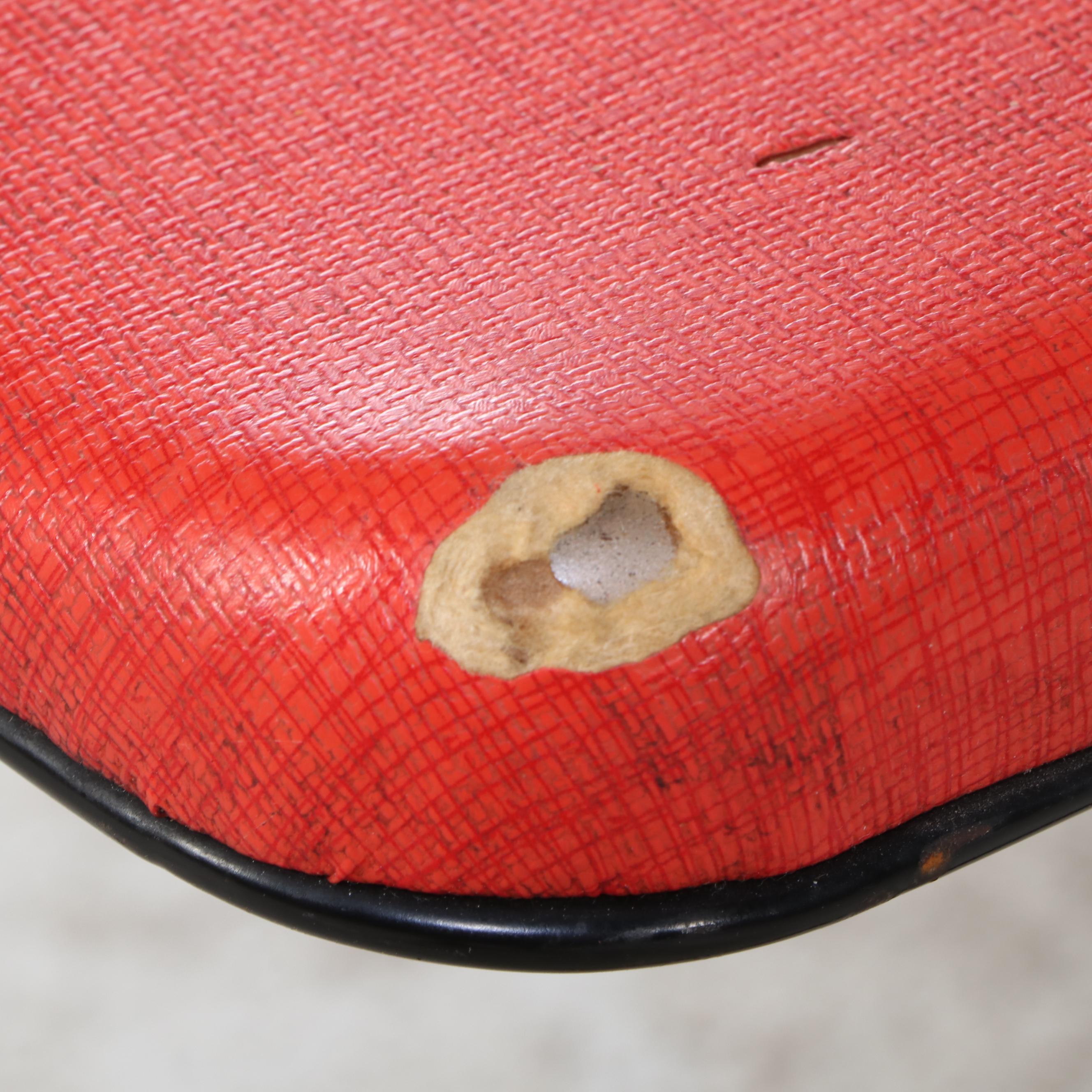 Folding Game Table and Four Modernist Style Chairs, Mid-20th Century