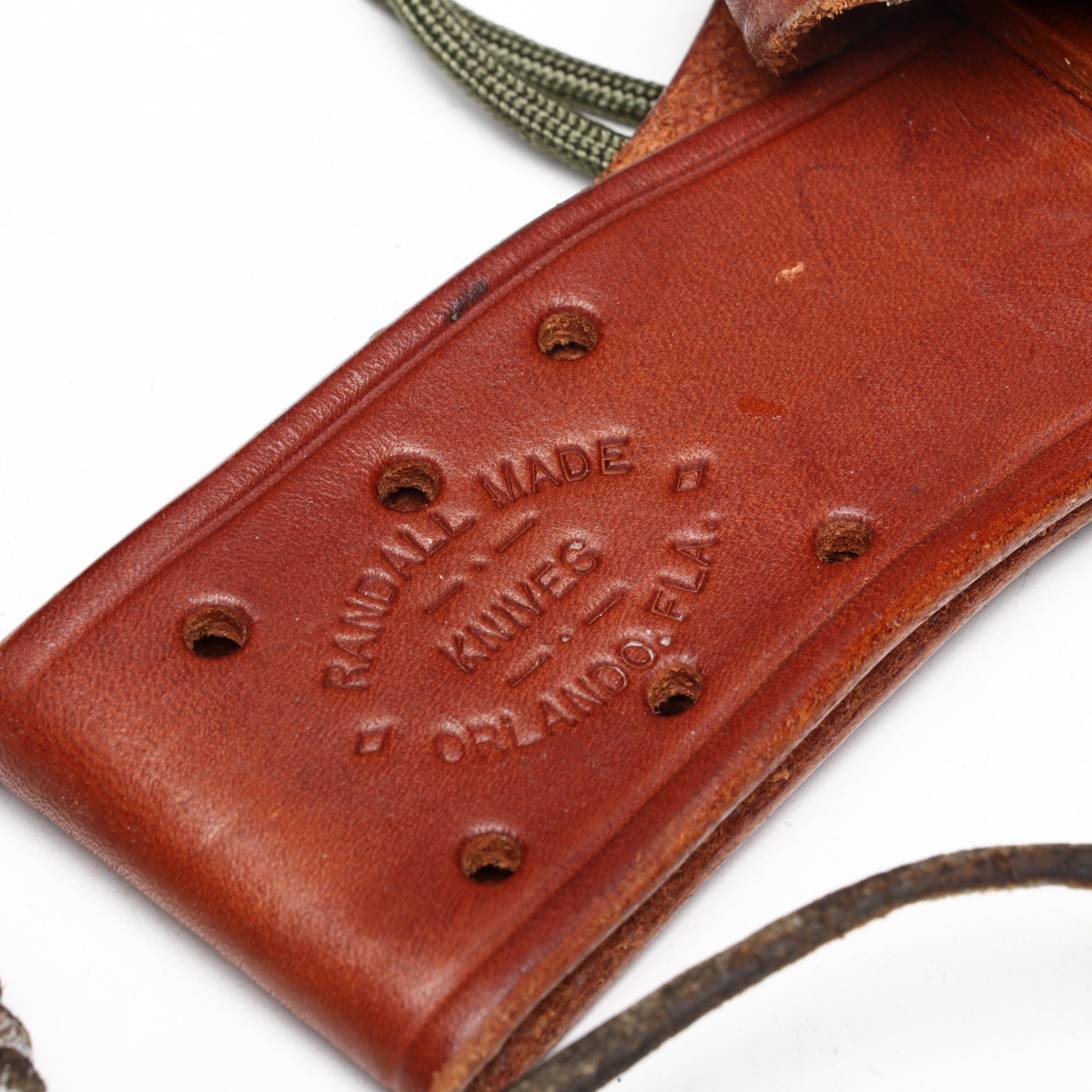 Randall Model 17 Astro Stainless Knife in Leather Scabbard