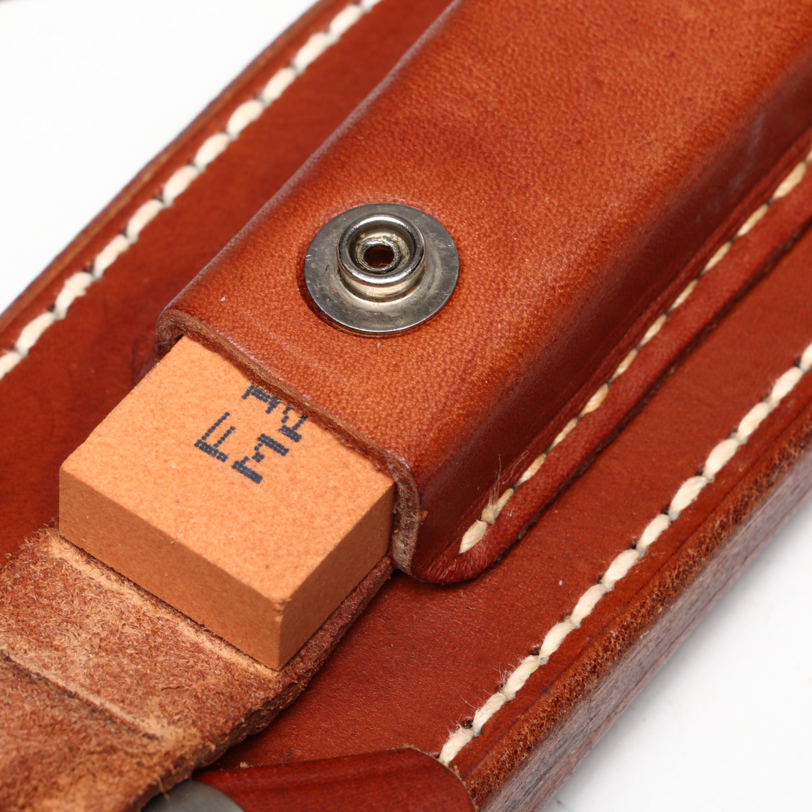 Randall Model 17 Astro Stainless Knife in Leather Scabbard