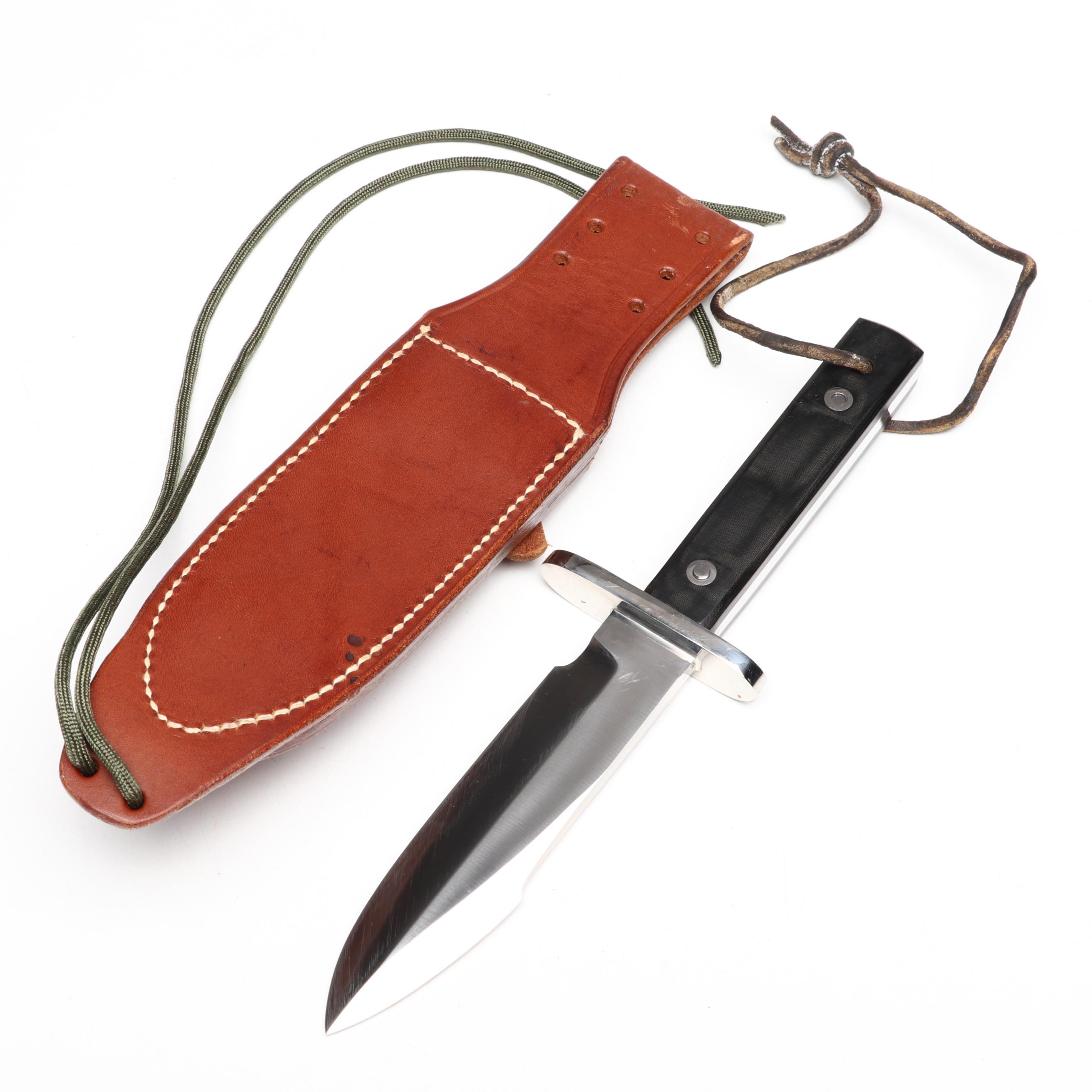 Randall Model 17 Astro Stainless Knife in Leather Scabbard